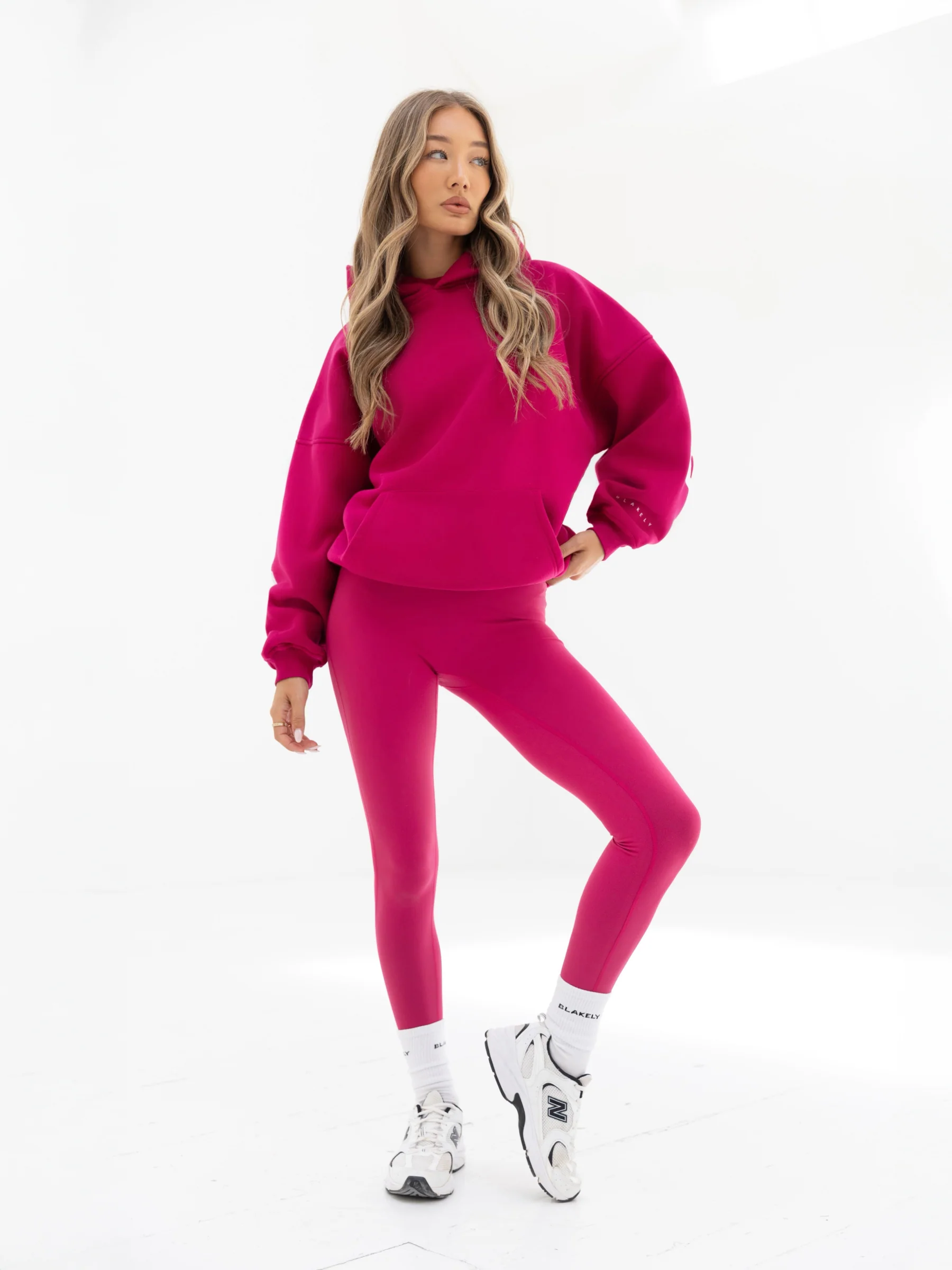 Isabel Oversized Hoodie - Ultra Pink - Image 4