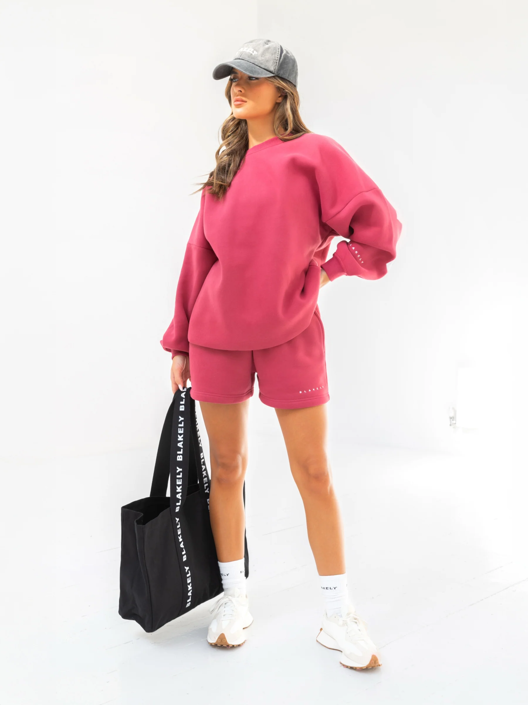 Isabel Oversized Jumper - Deep Pink - Image 6