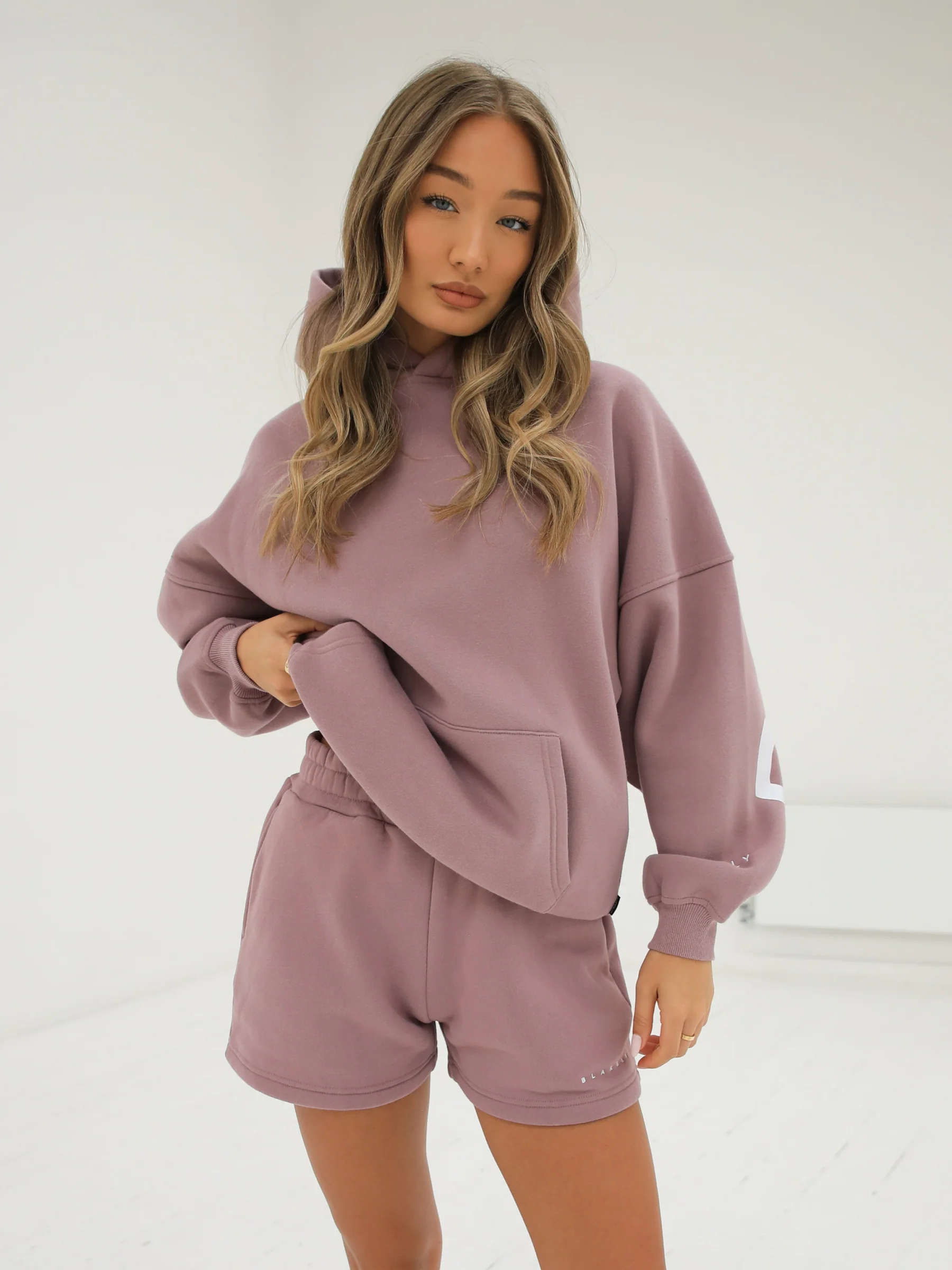 Isabel Jogger Shorts - Dusty Pink - Image 5