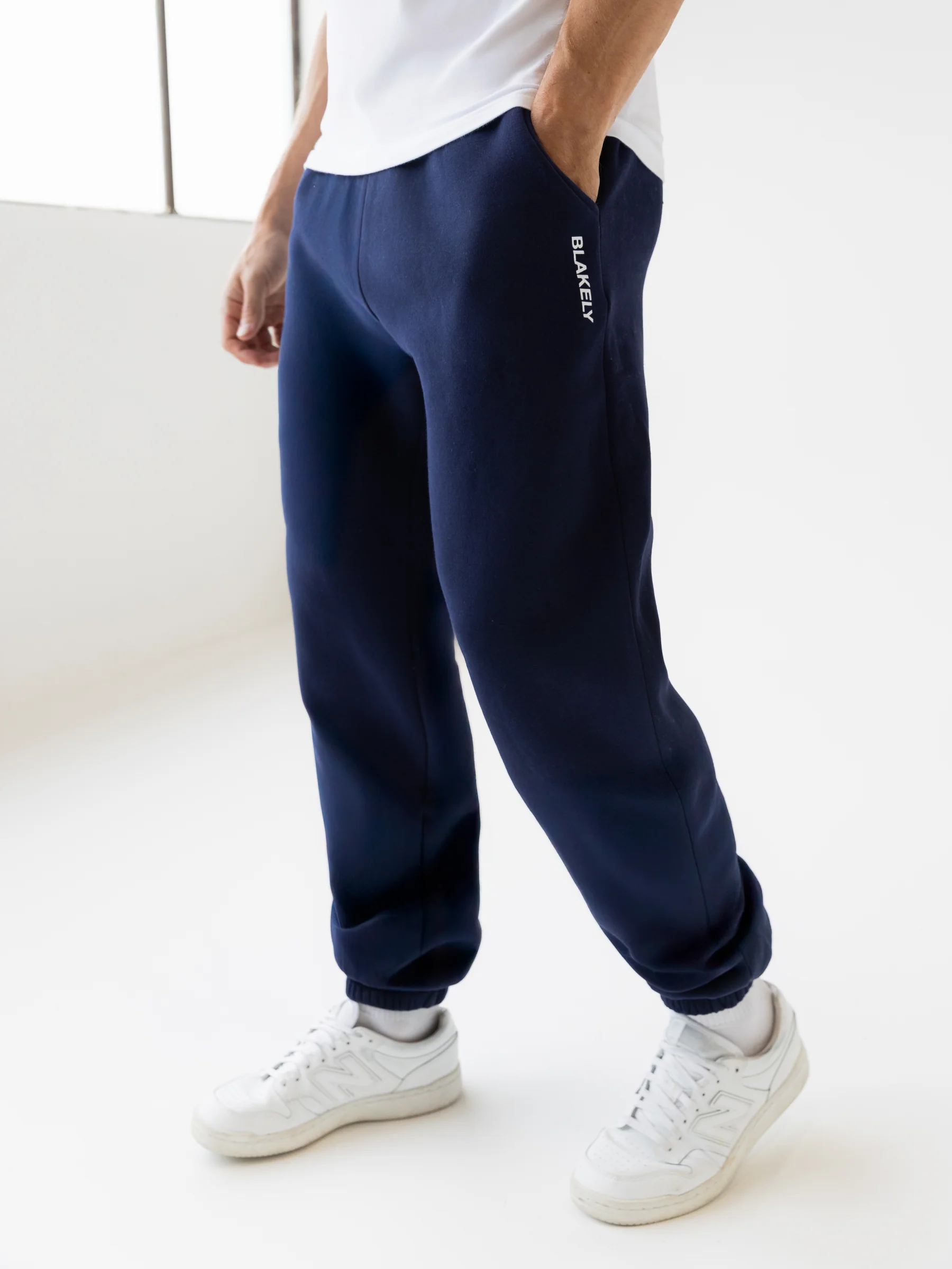 Italic Linear Relaxed Sweatpants - Navy