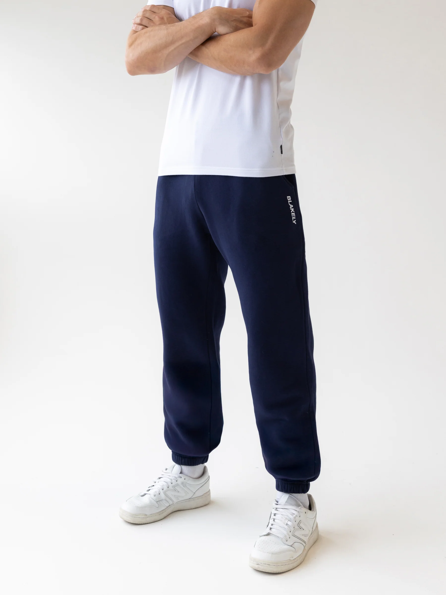 Italic Linear Relaxed Sweatpants - Navy - Image 3