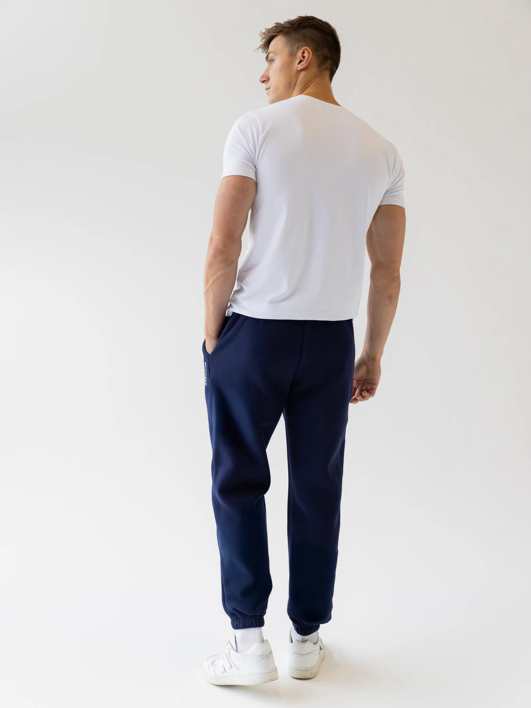 Italic Linear Relaxed Sweatpants - Navy - Image 4