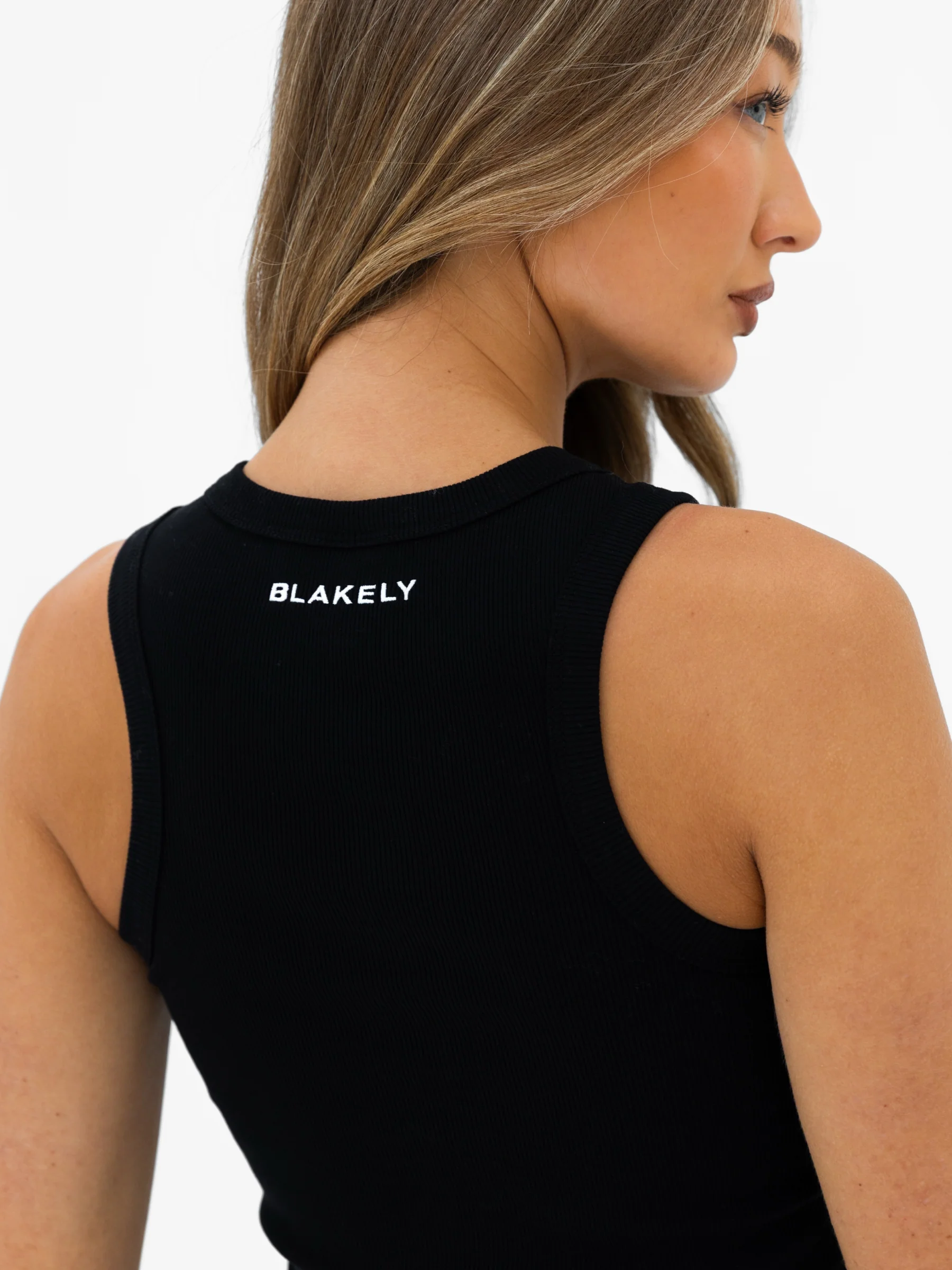 Jada Vest Top - Black - Image 5