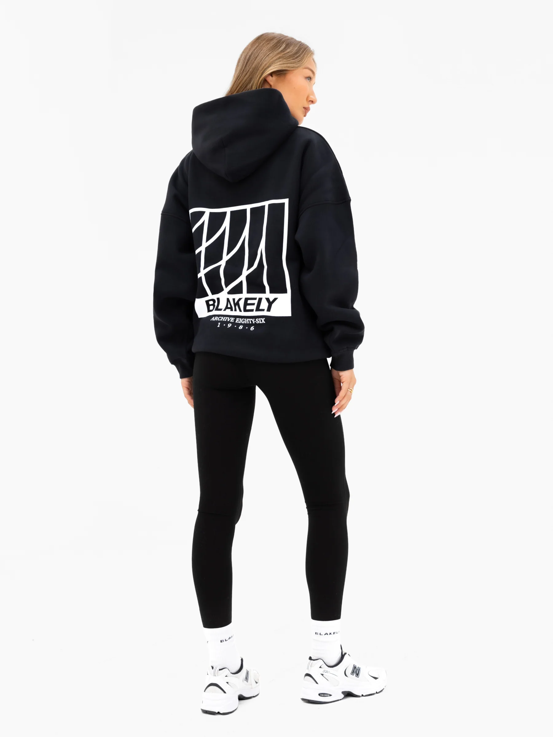 Jodi Oversized Hoodie - Black - Image 3