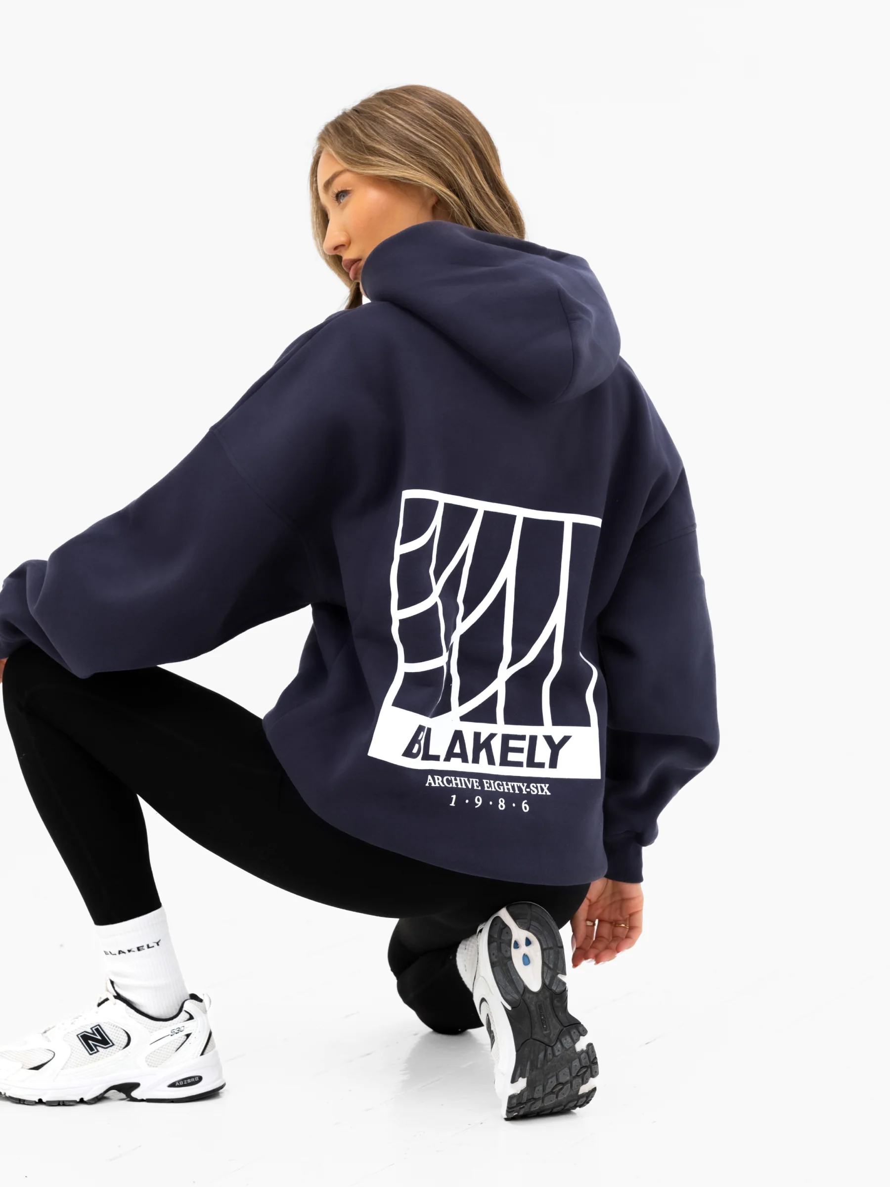 Jodi Oversized Hoodie - True Navy - Image 3