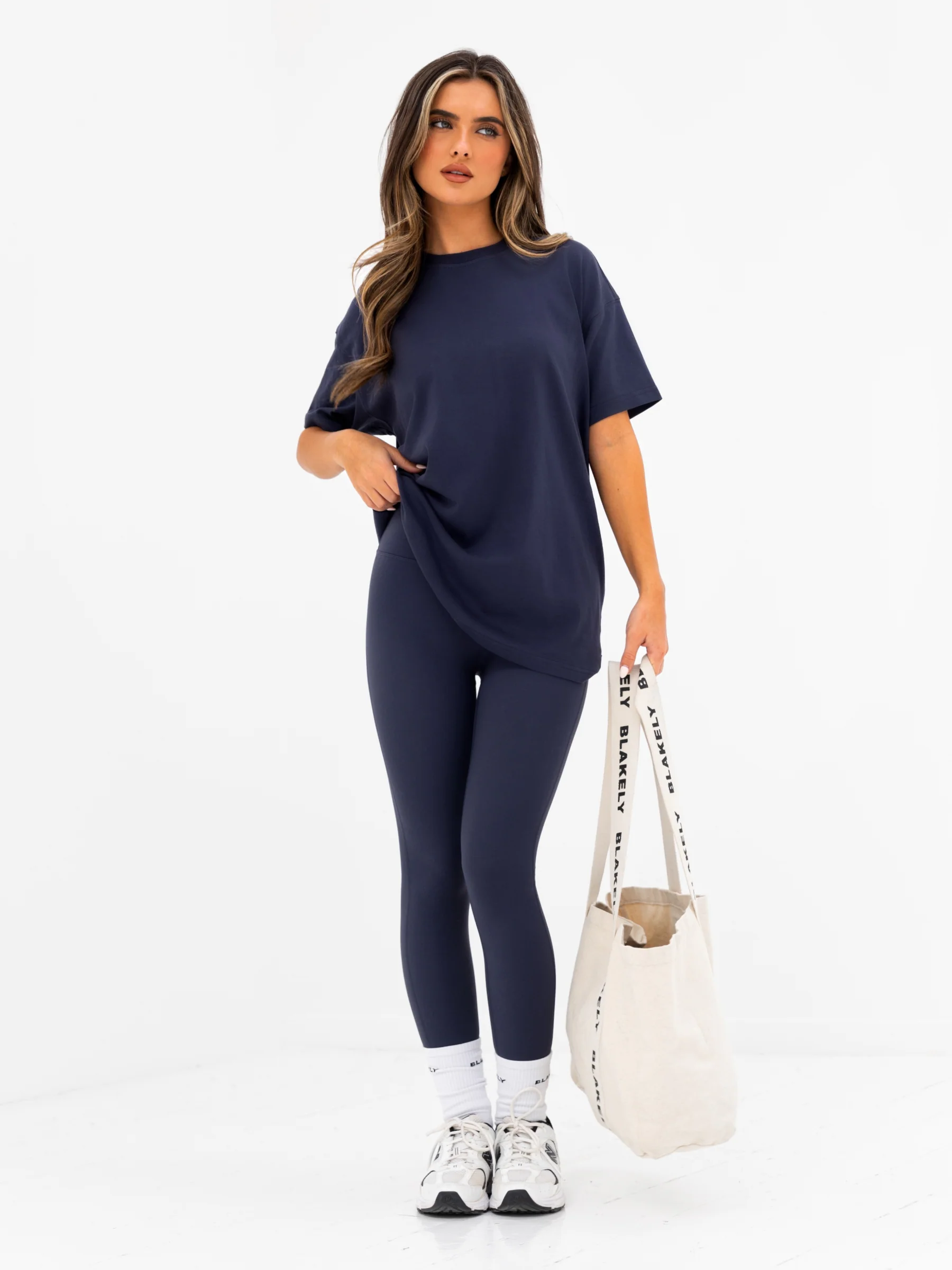 Kayla Oversized T-Shirt - True Navy - Image 5