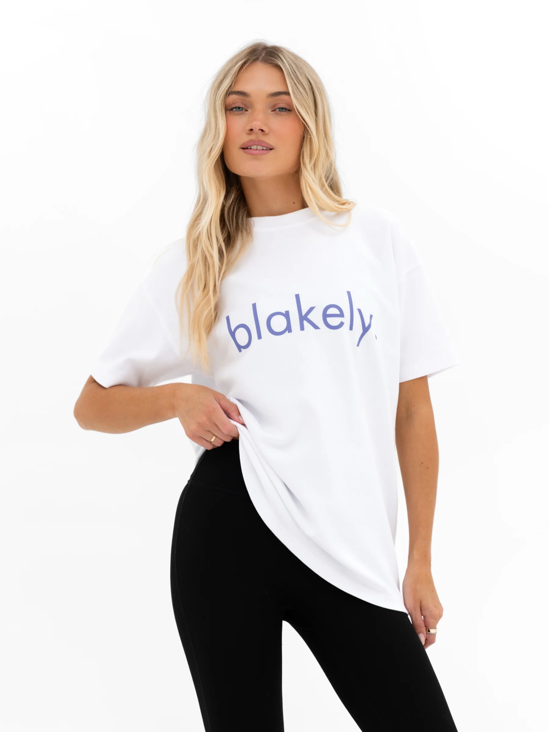 Lila Oversized T-Shirt - White & Ultra Lilac - Image 2