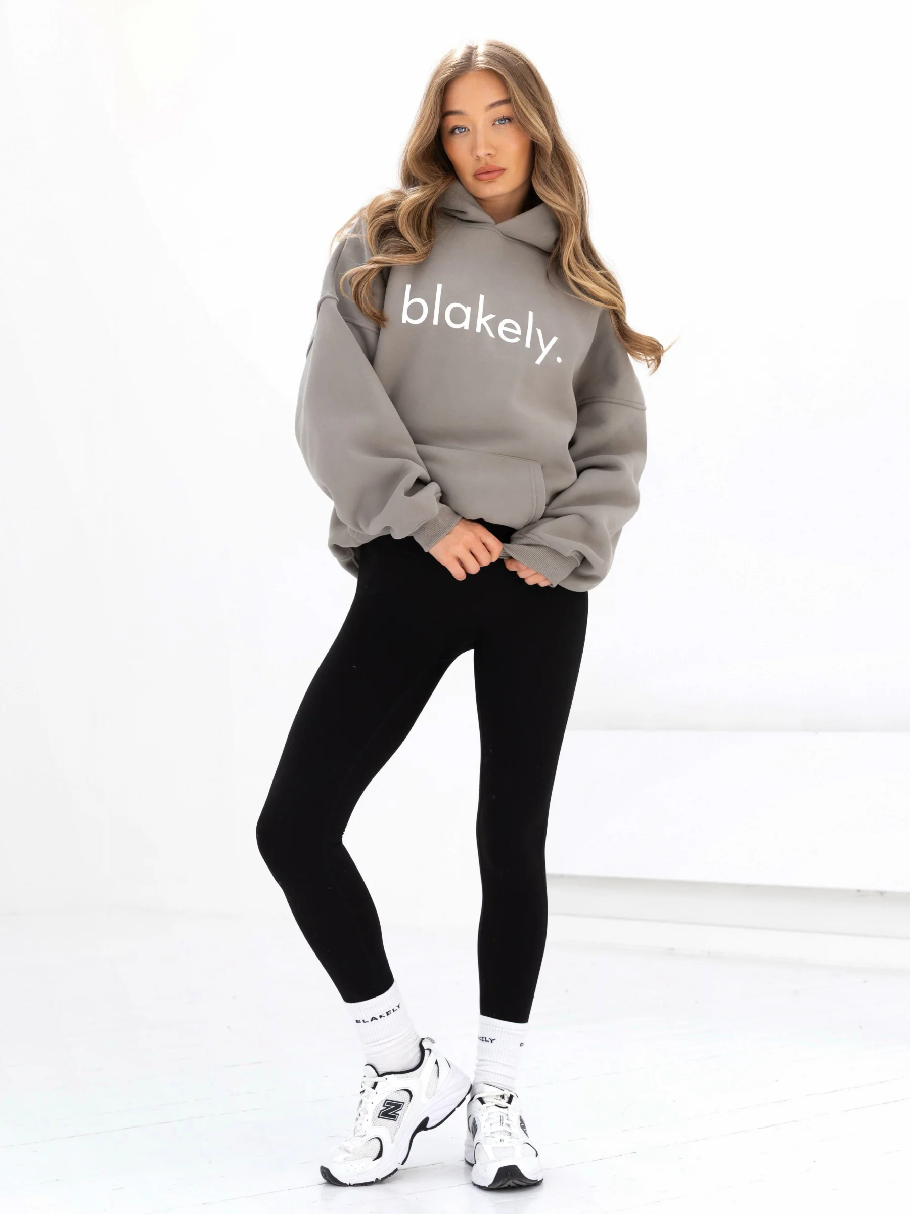 Logo Oversized Hoodie - Washed Khaki - Image 3