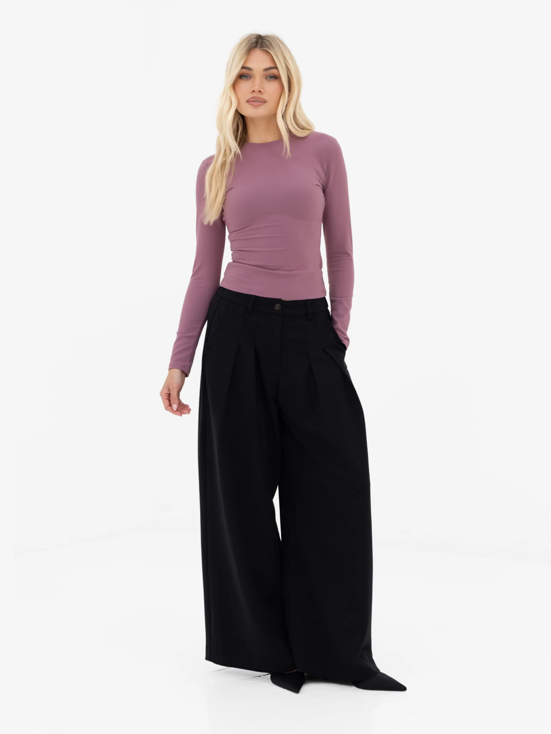 Lucia Long Sleeve Top - Dusty Rose - Image 6