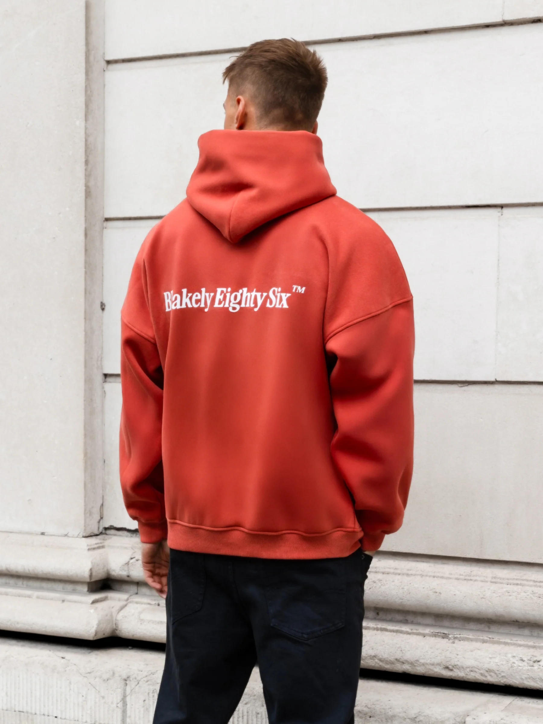 Luke Relaxed Hoodie - Washed Red - Image 5