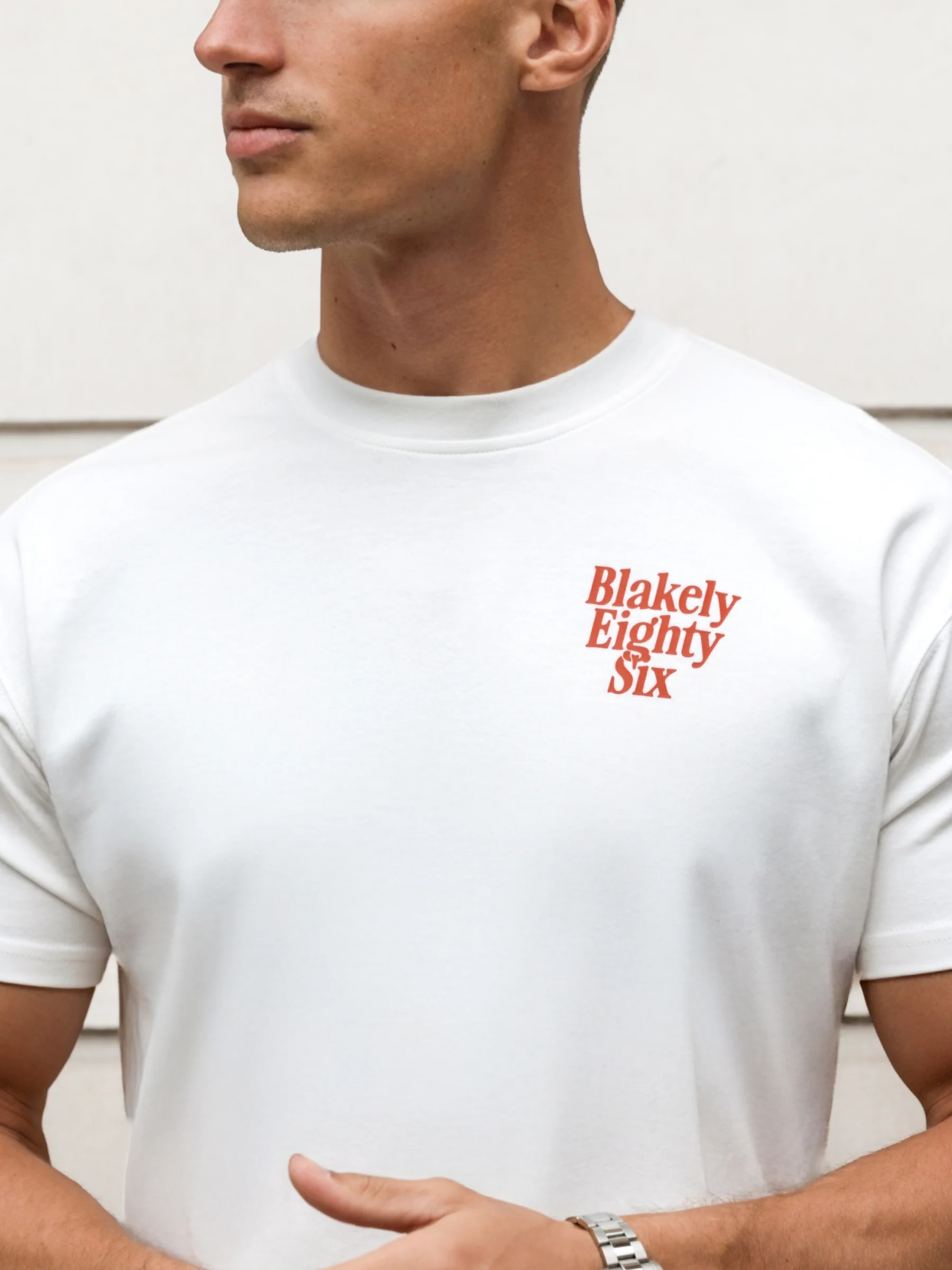 Luke Relaxed T-Shirt - Flat White - Image 2