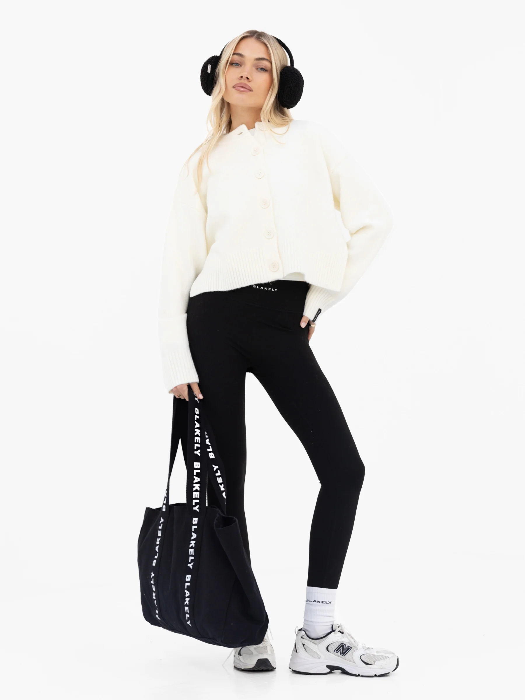 Mabel Button Up Cardigan - Cream - Image 3