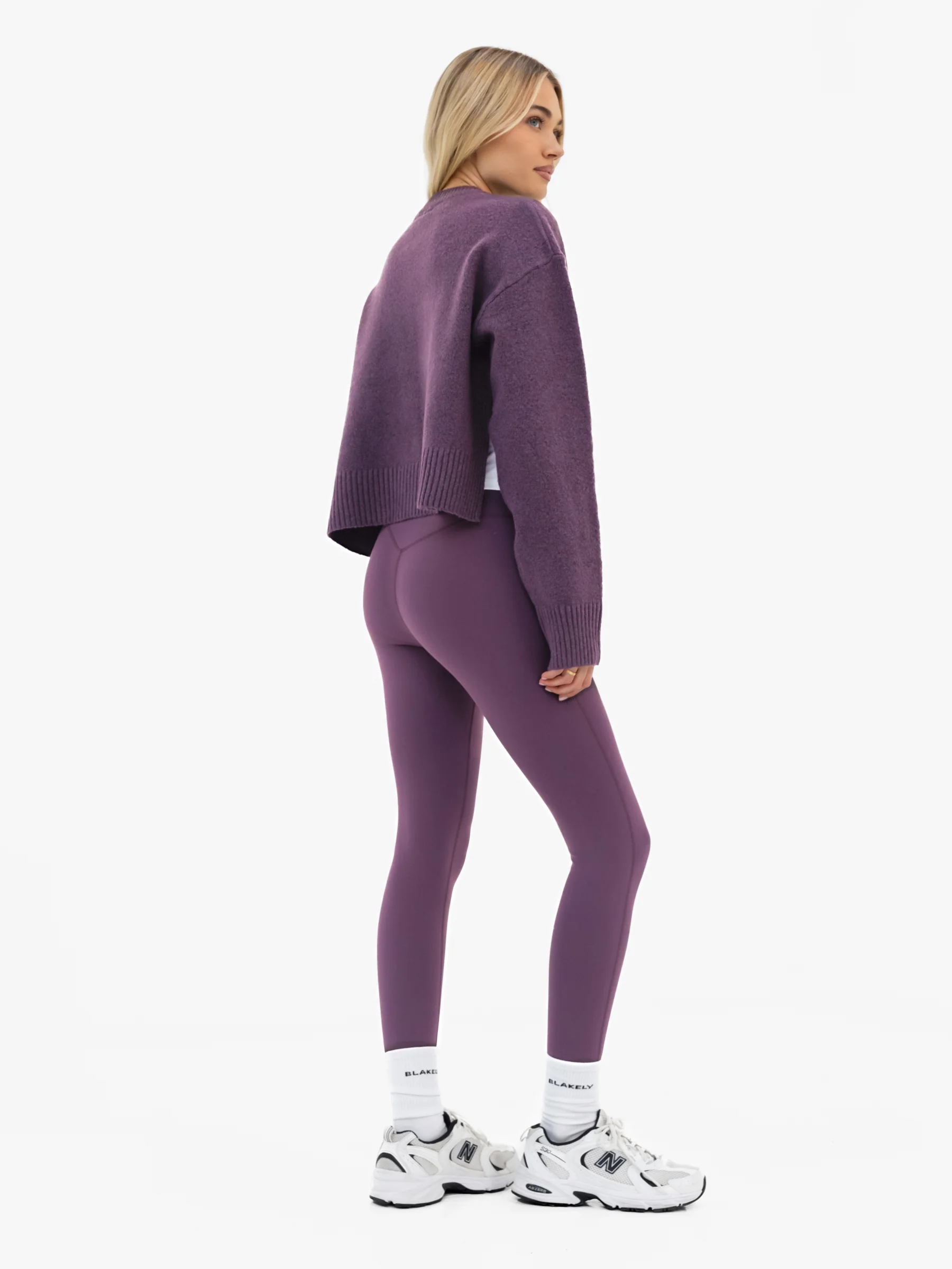 Mabel Button Up Cardigan - Plum - Image 4