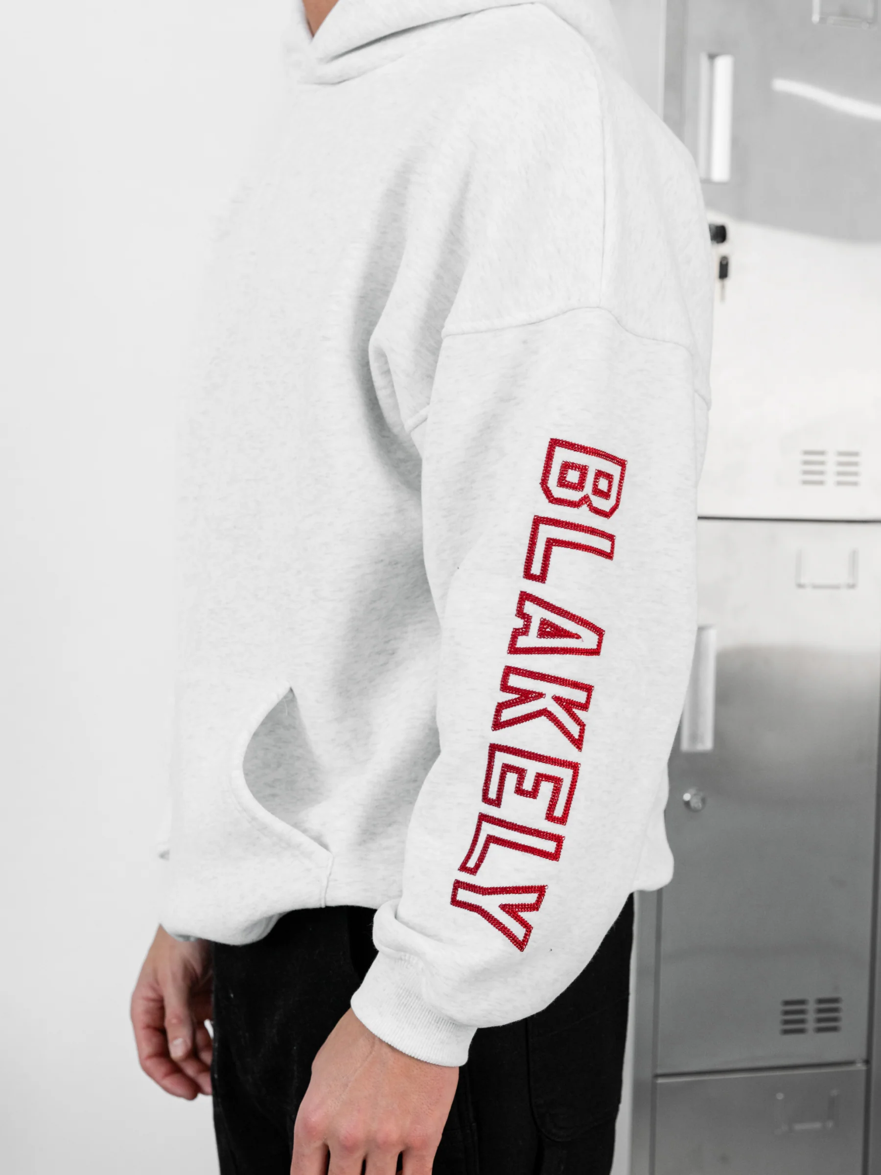 Miles Relaxed Hoodie - Marl White - Image 4