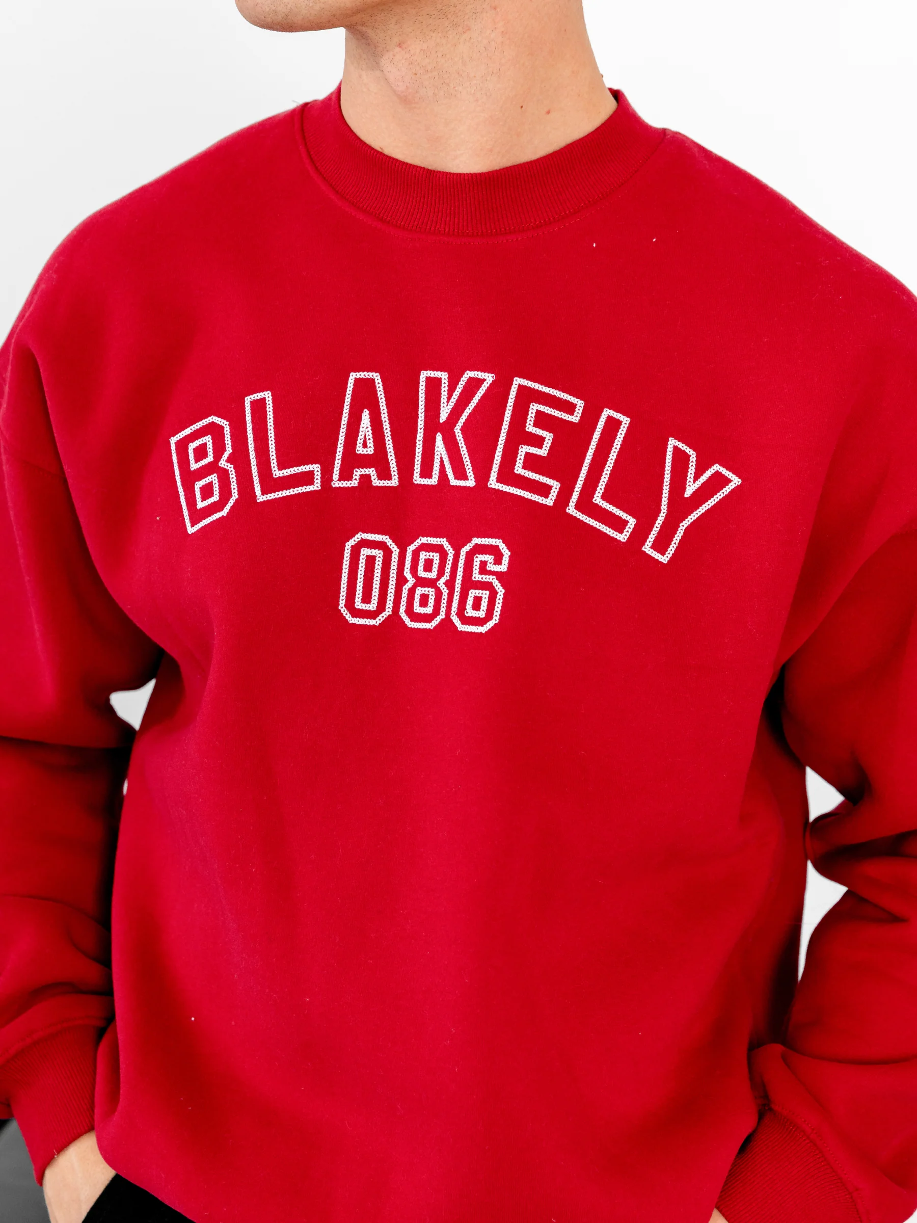 Miles Relaxed Jumper - Red - Image 4