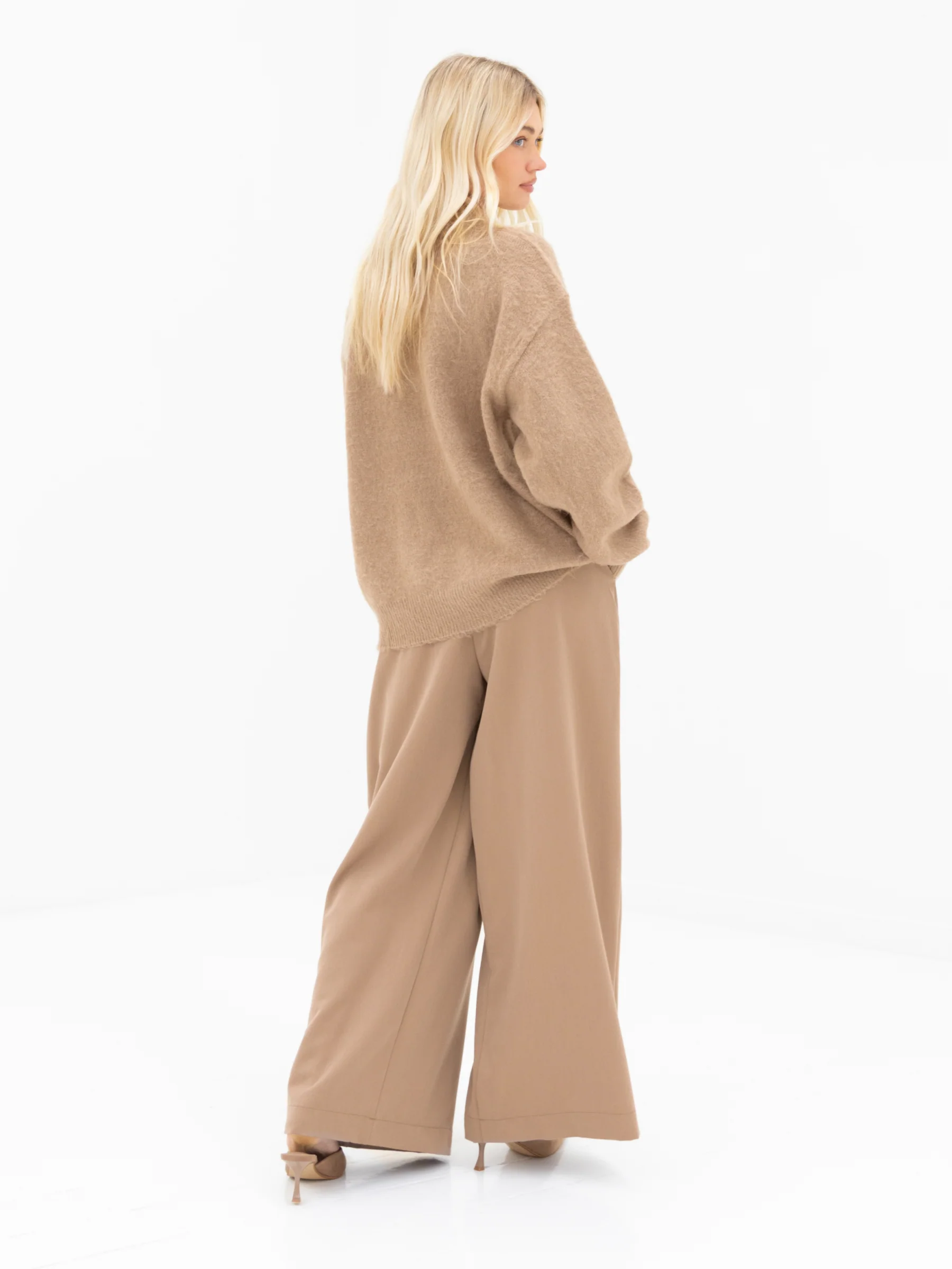 Mindy Knitted Jumper - Tan - Image 4