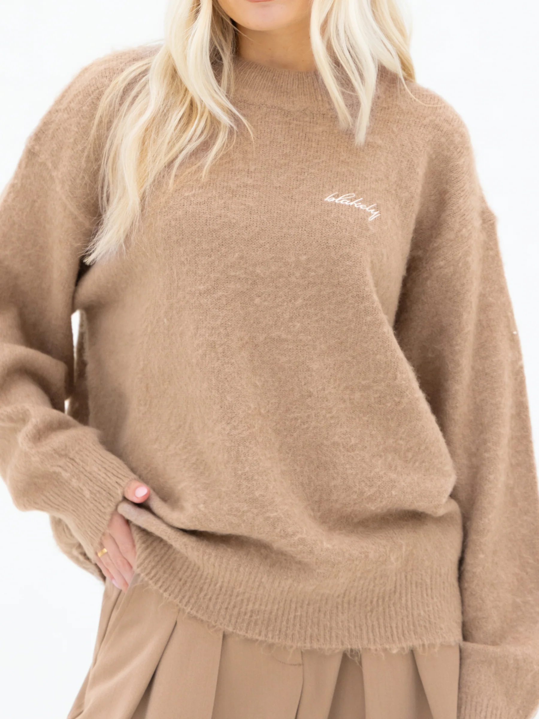 Mindy Knitted Jumper - Tan - Image 6