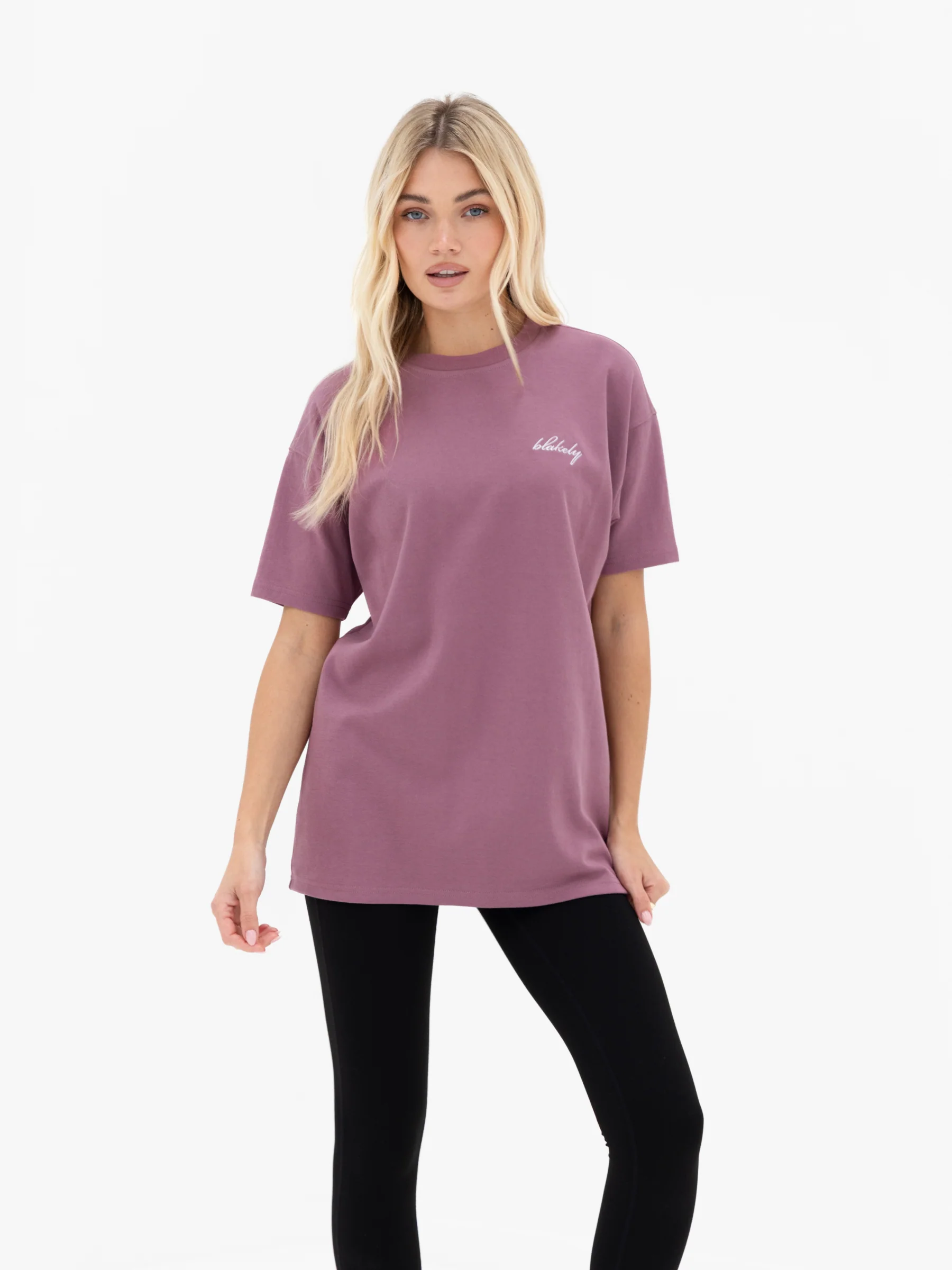Mindy Oversized T-Shirt - Dusty Rose - Image 6