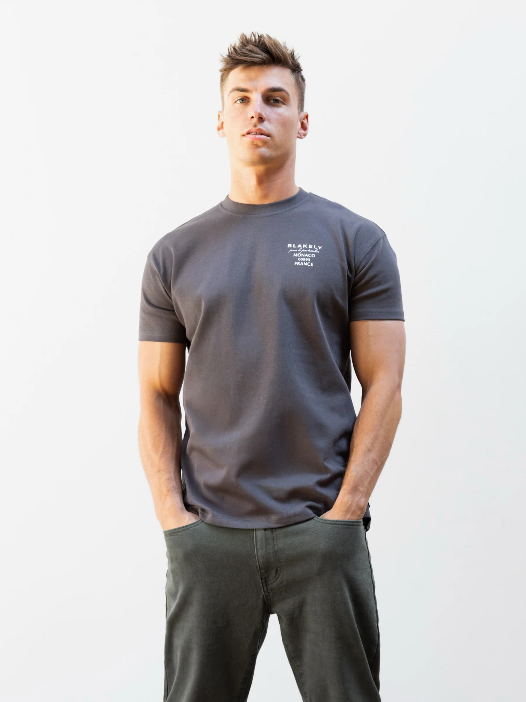 Monaco Relaxed T-Shirt - Charcoal - Image 2