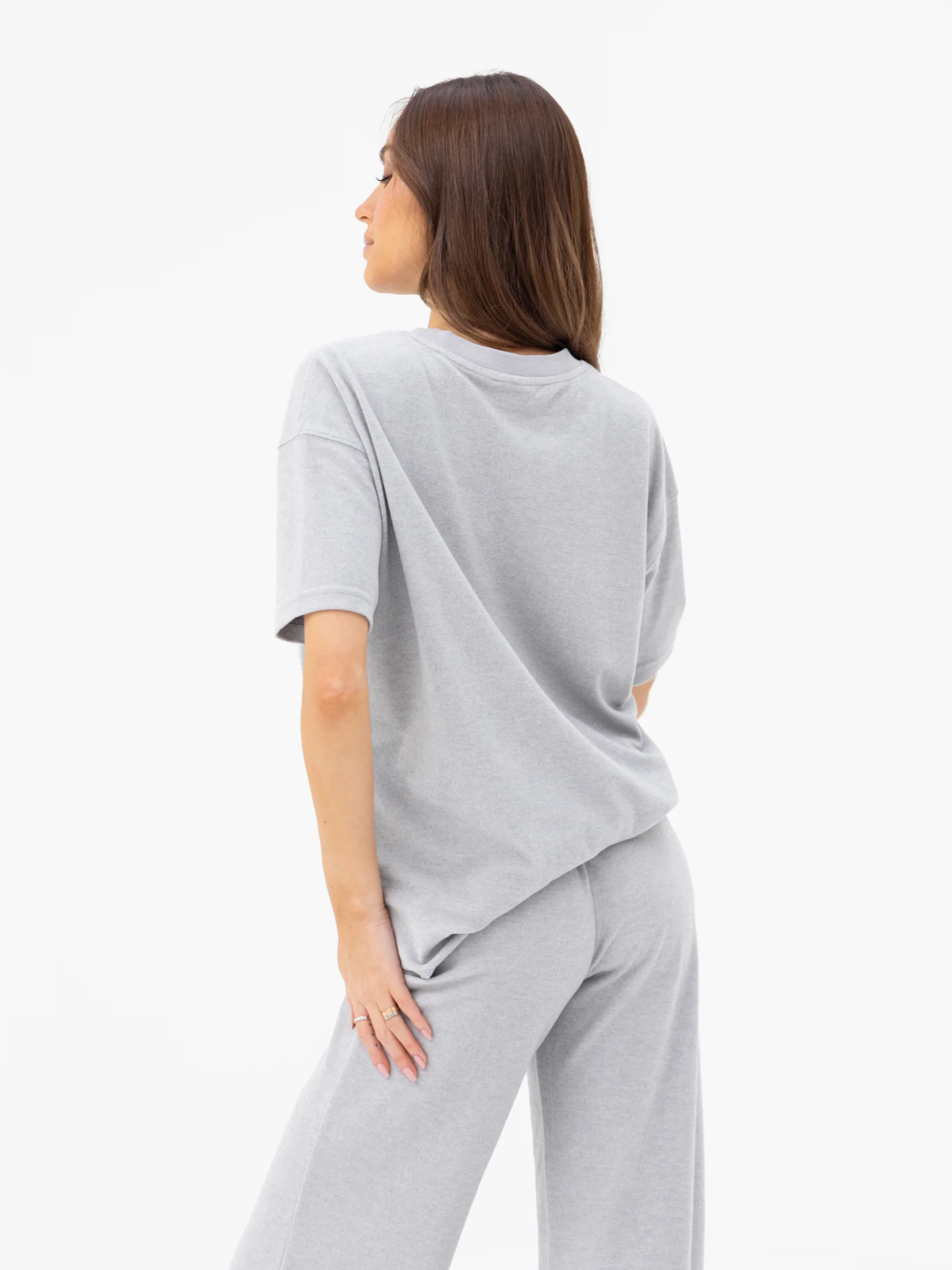 Nellie Oversized T-Shirt - Mid Grey - Image 2