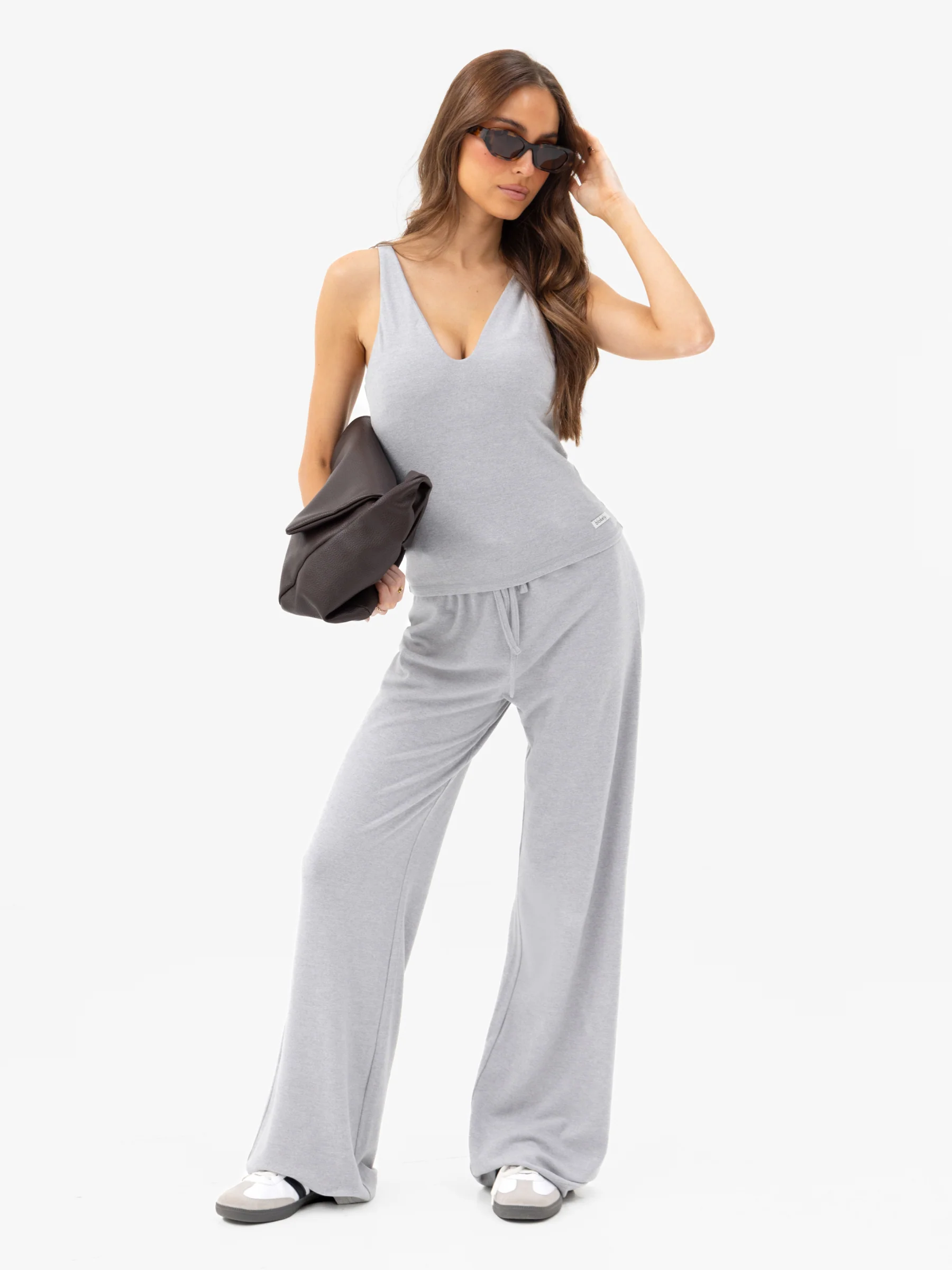 Nellie Vest Top - Mid Grey - Image 3