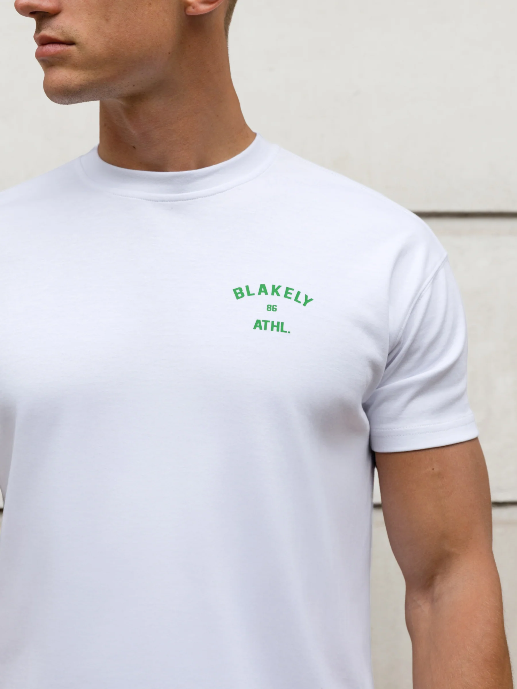 Niko Relaxed T-Shirt - White & Bold Green - Image 6
