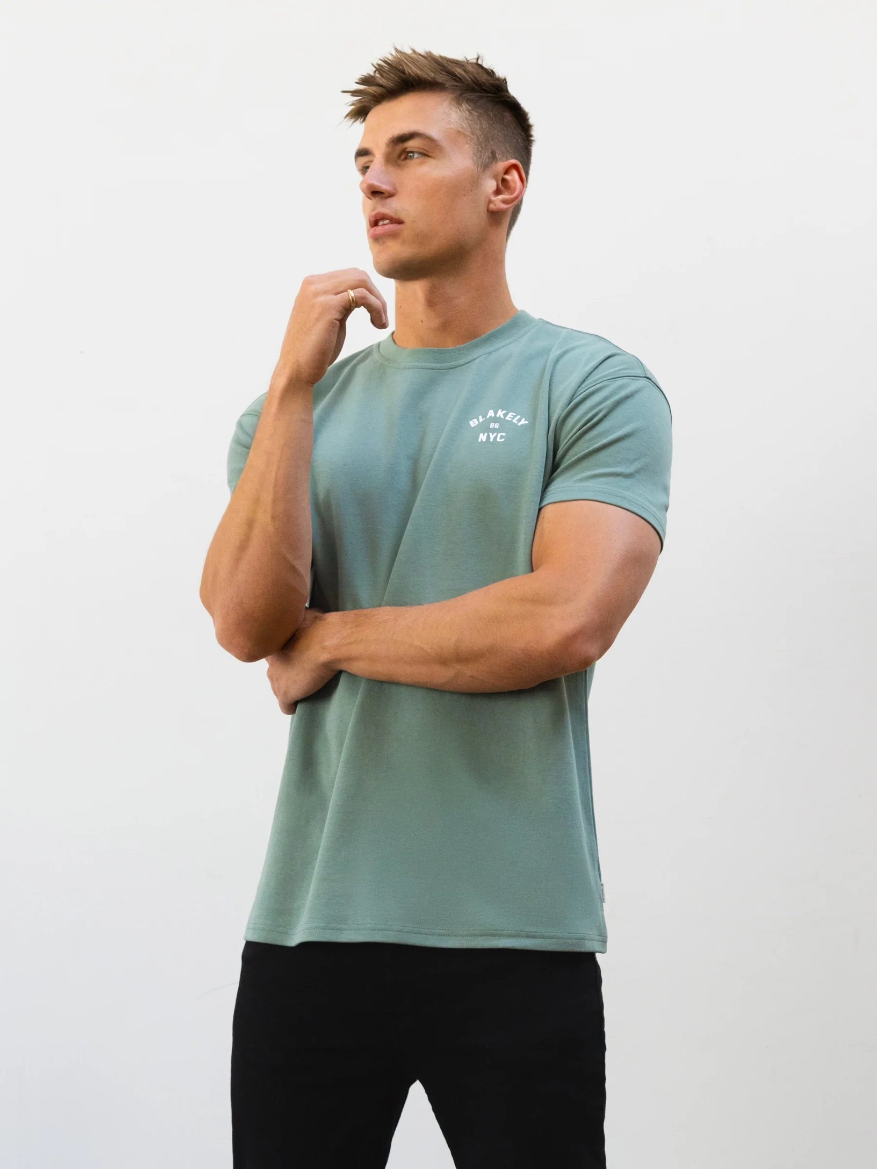NYC Relaxed T-Shirt - Sage Green - Image 2