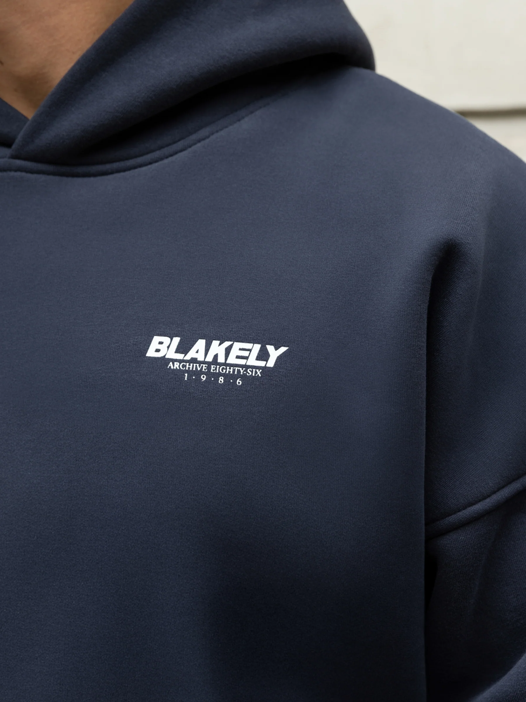 Odell Relaxed Hoodie - True Navy - Image 4