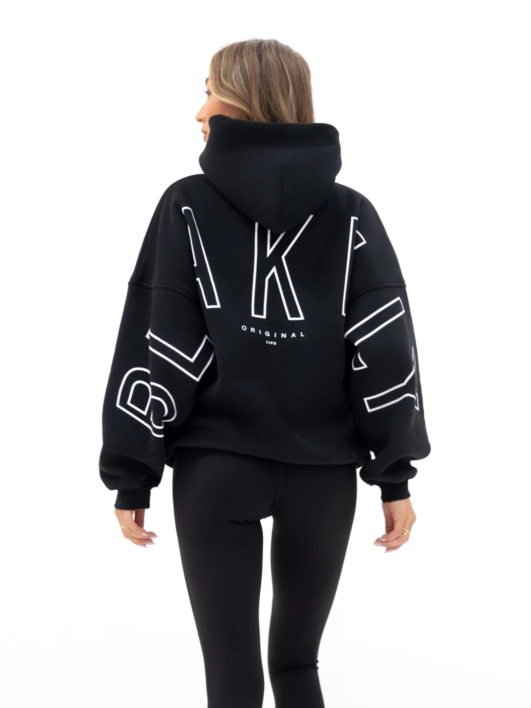 Outline Isabel Oversized Hoodie  - Black - Image 6