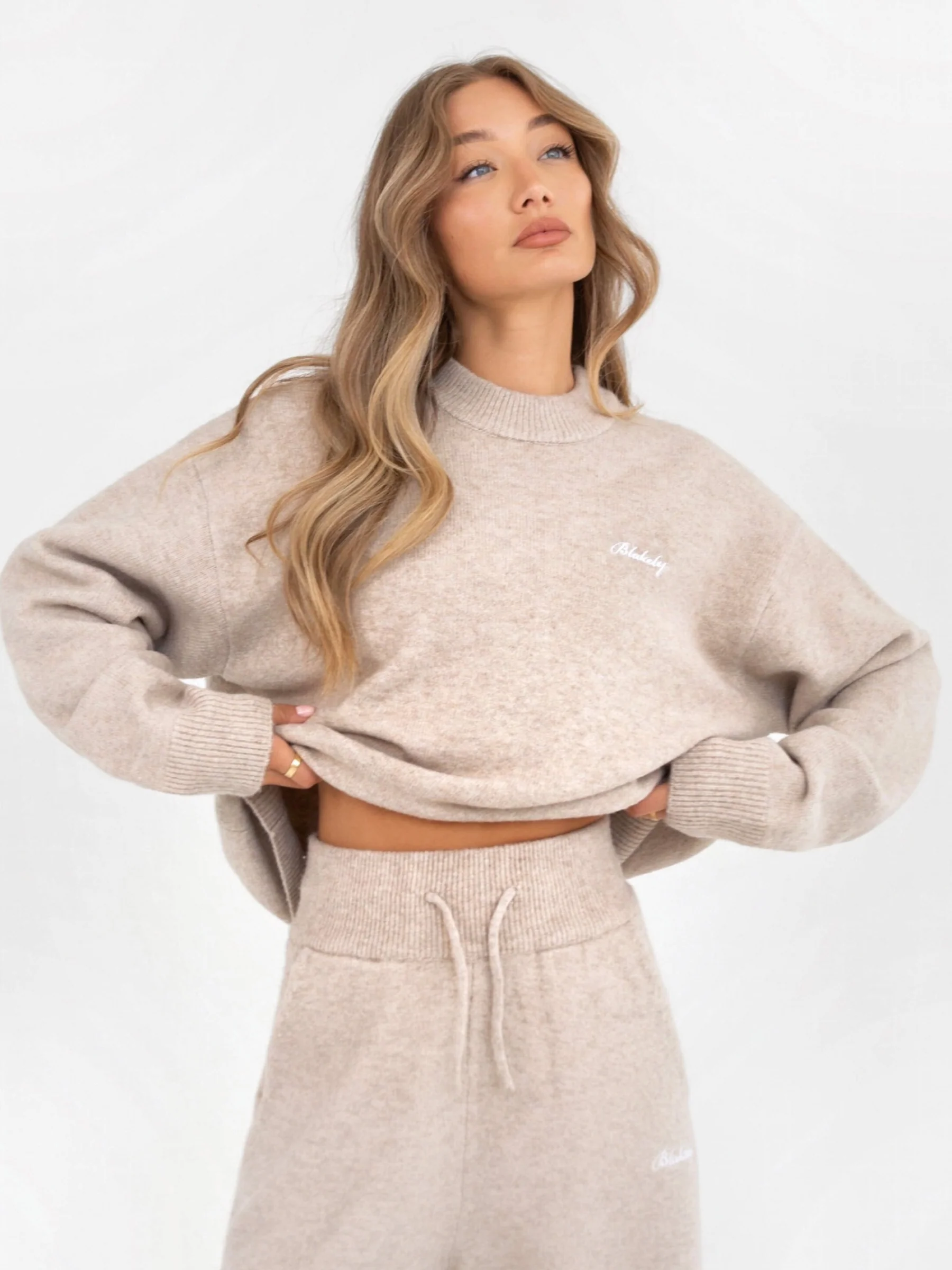 Oversized Knitted Jumper - Toasted Taupe - Image 6