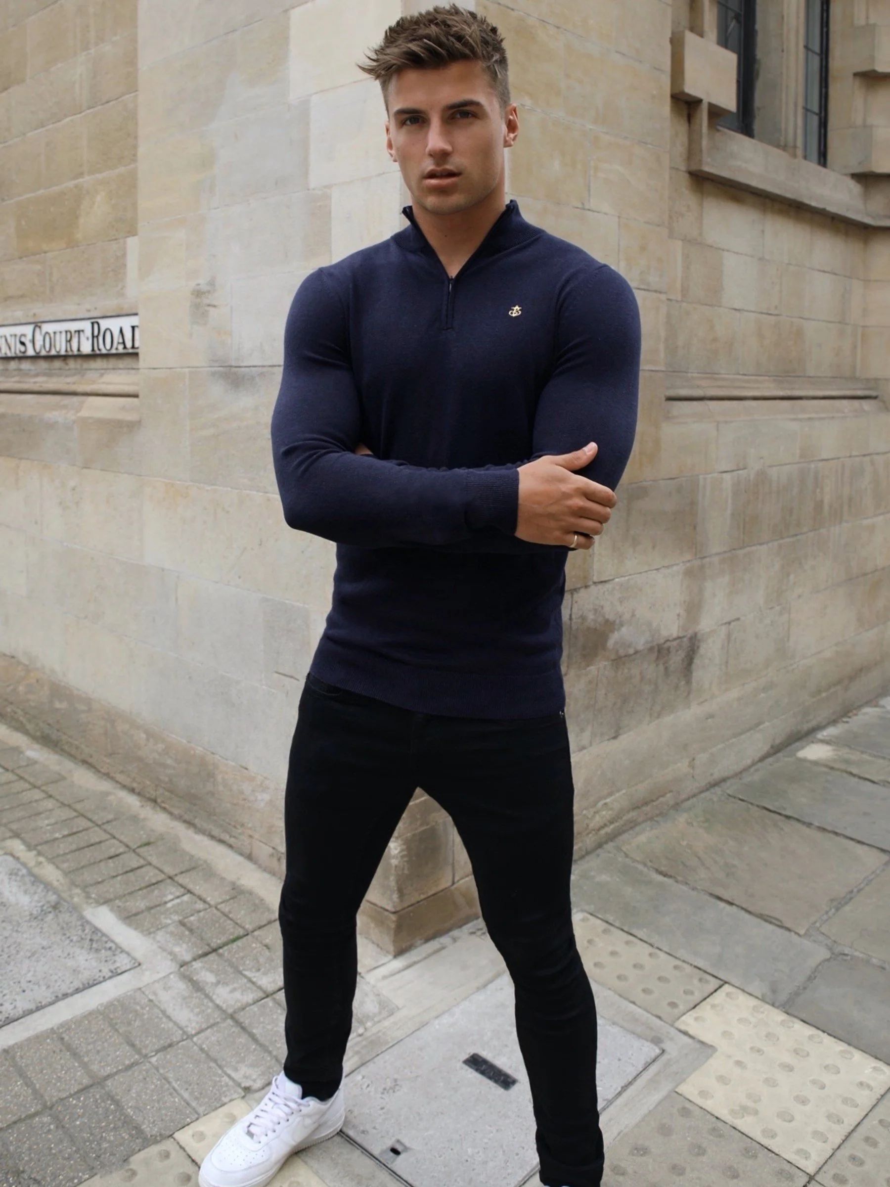 Oxbridge Jumper - Navy - Image 3