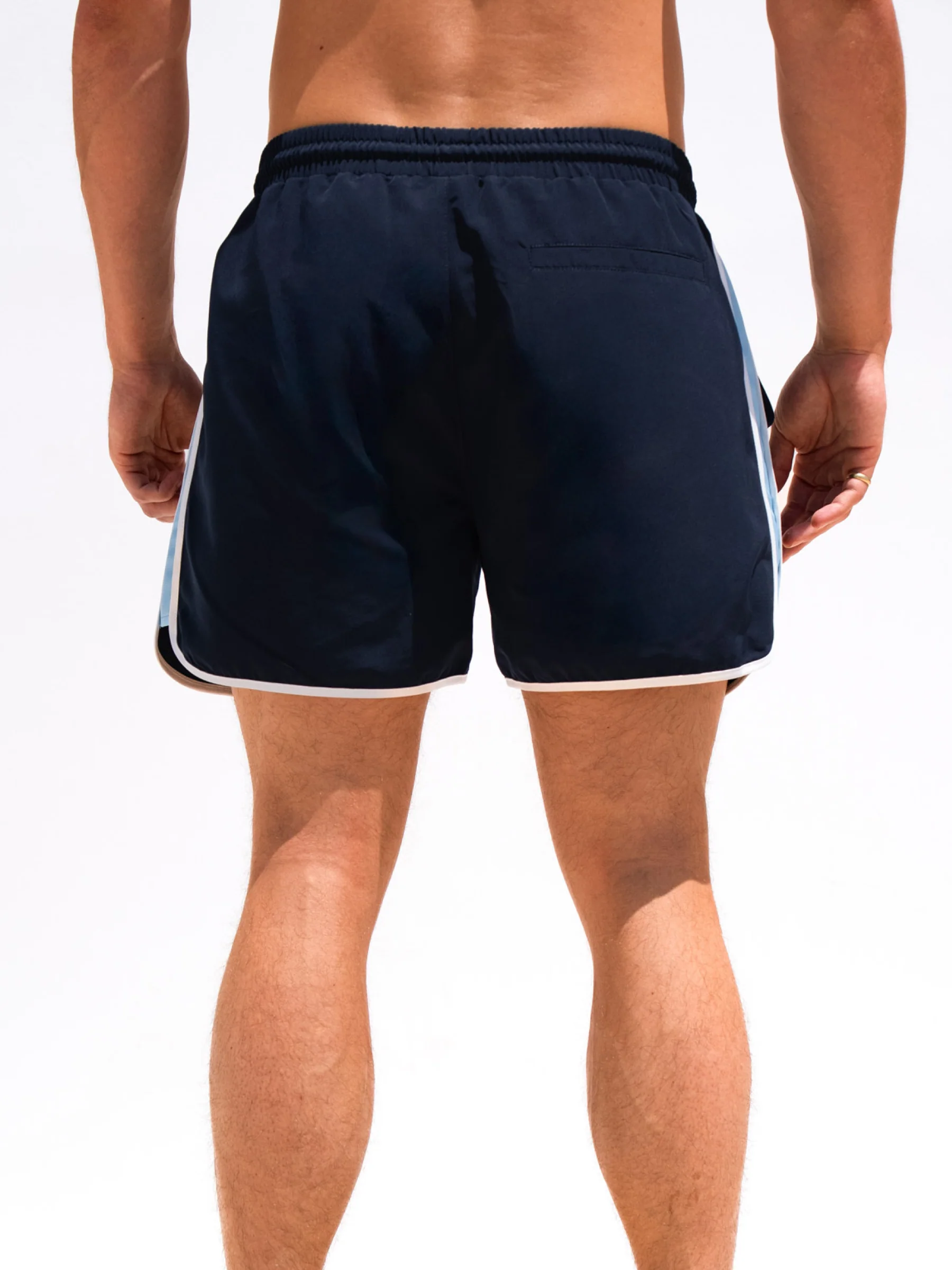 Panel Swim Shorts - Dark Navy - Image 2