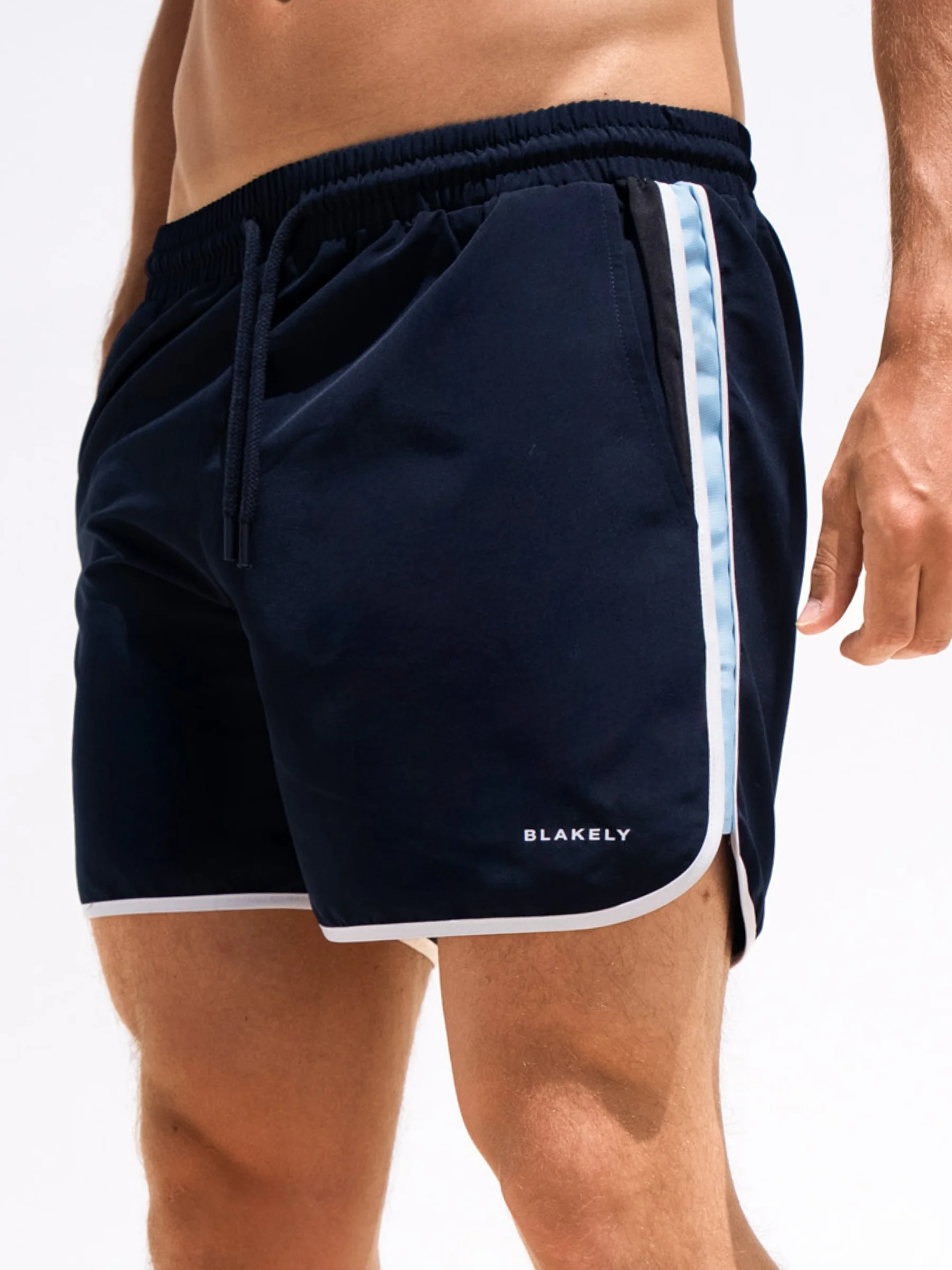 Panel Swim Shorts - Dark Navy - Image 5