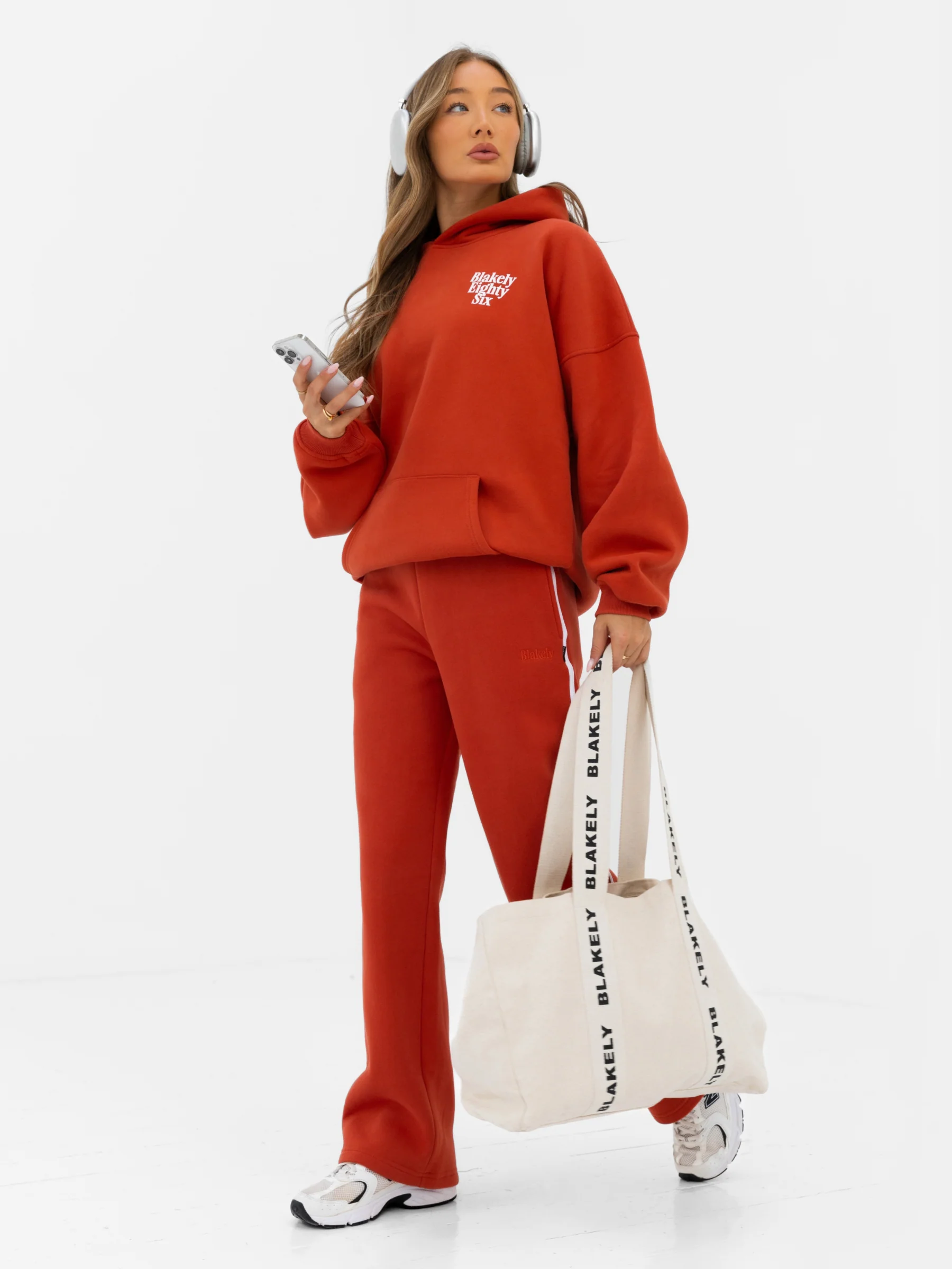 Romi Oversized Hoodie - Washed Red - Image 3