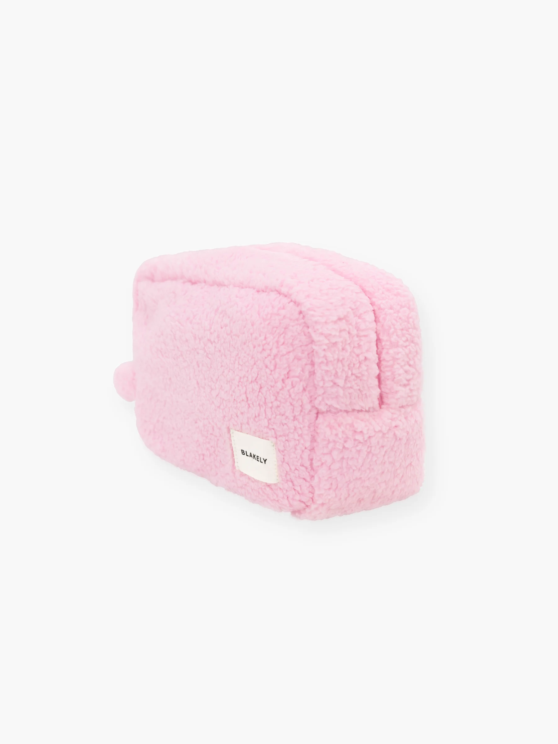 Rosie Fluffy Makeup Bag - Pale Pink - Image 3