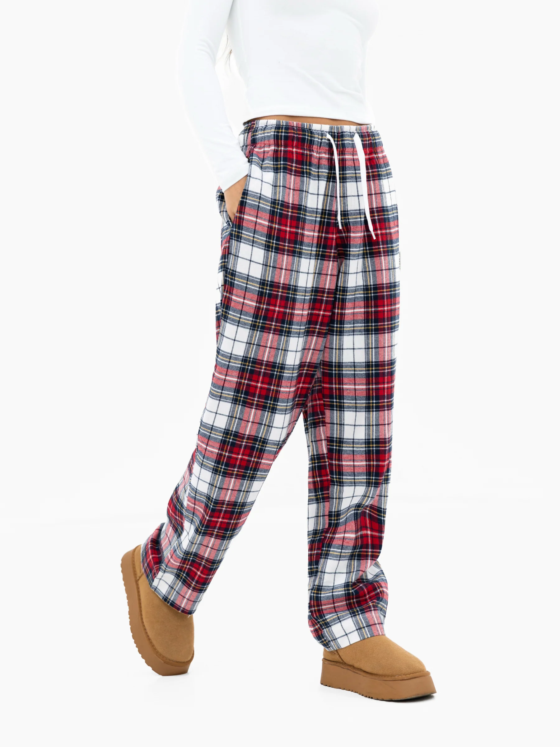 Rue Checked Trousers - Red Check - Image 5