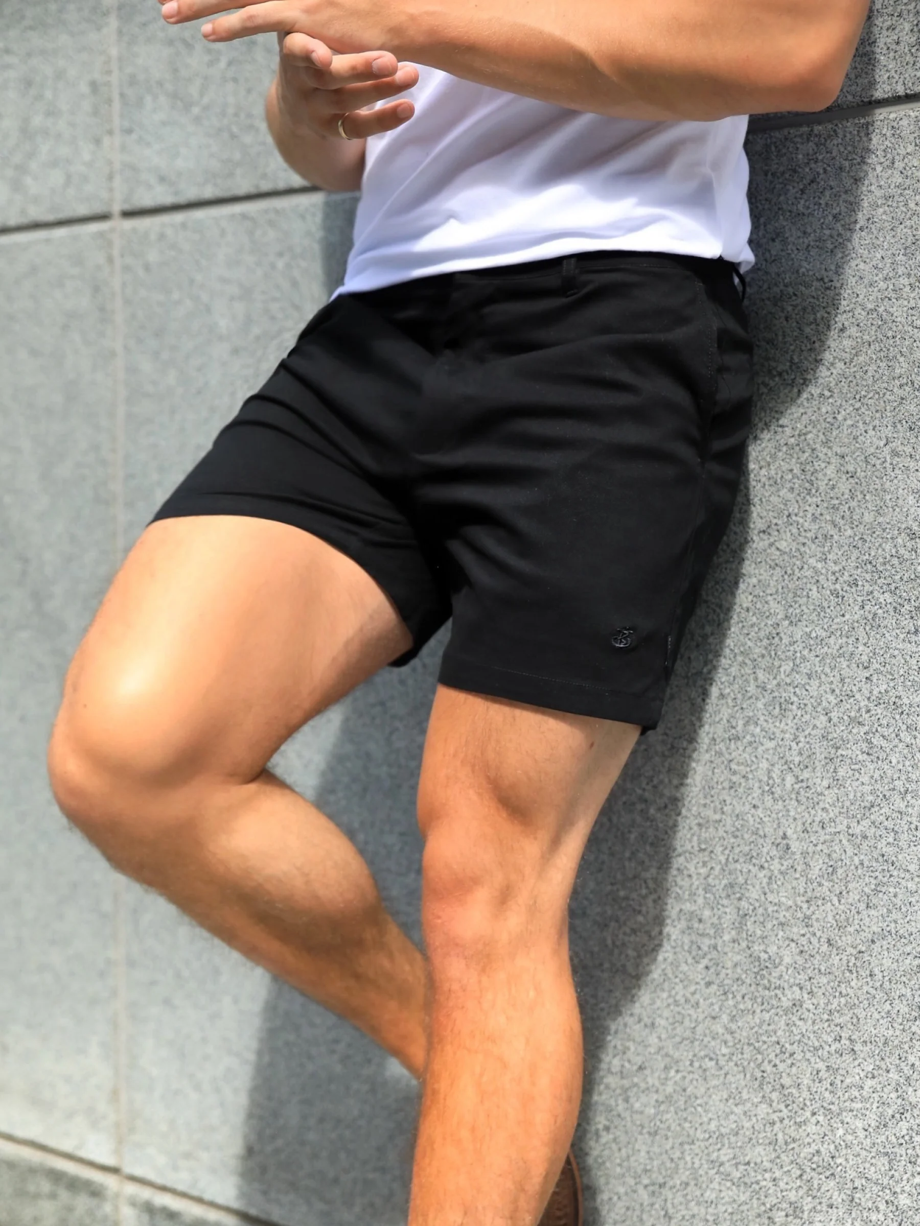 Sanremo Chino Shorts - Black - Image 3