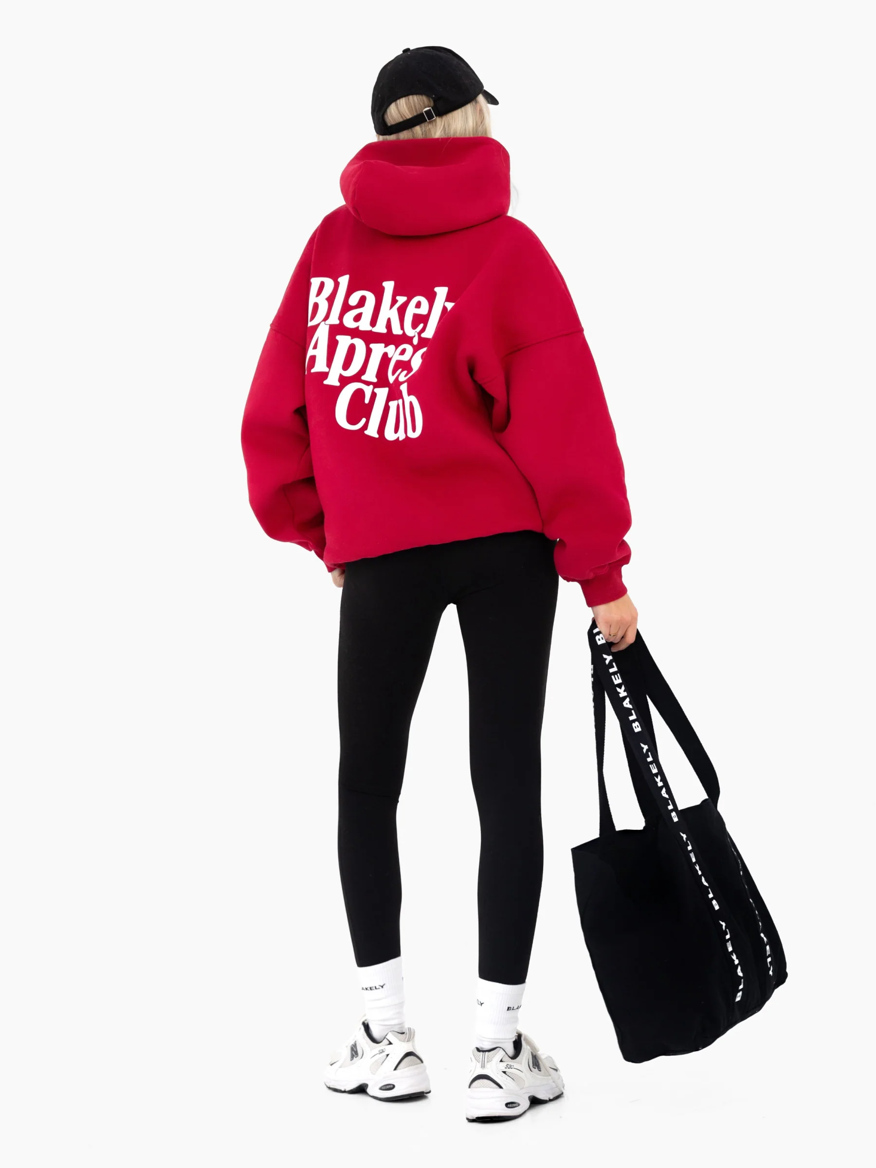 Saskia Oversized Hoodie - Cherry Red - Image 3