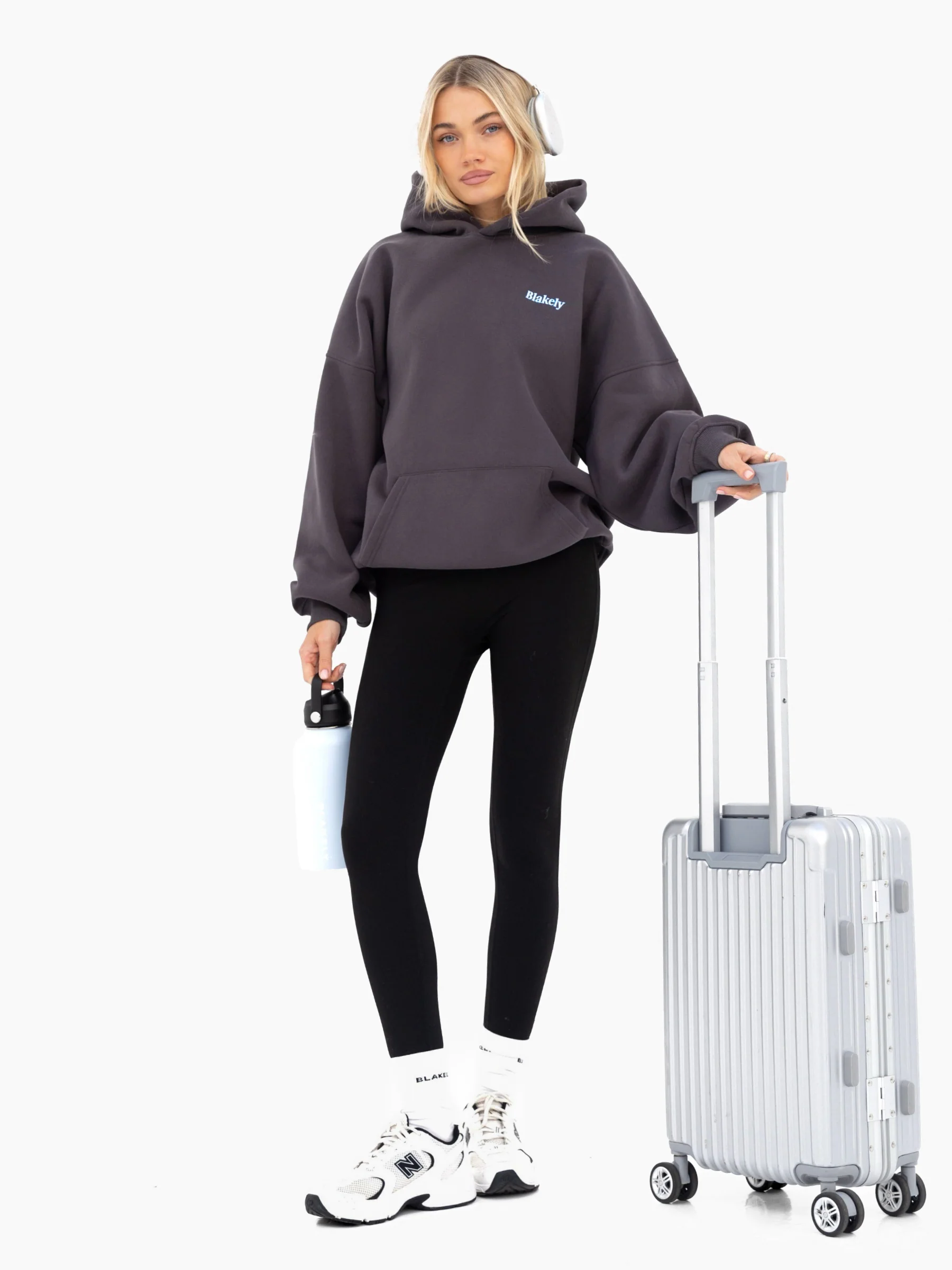 Saskia Oversized Hoodie - Graphite - Image 6