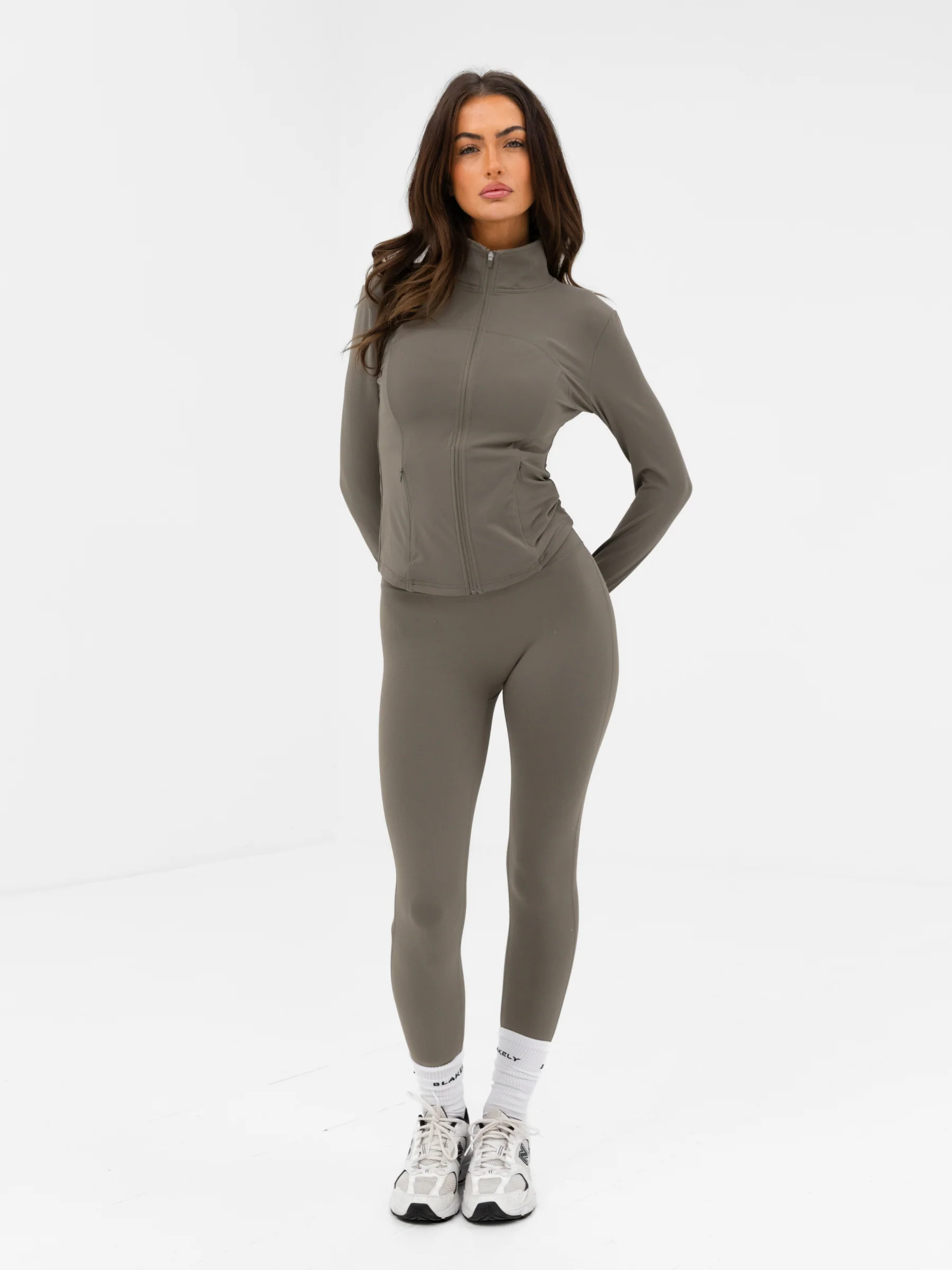 SculptForm Full Zip Jacket - Safari Green - Image 3