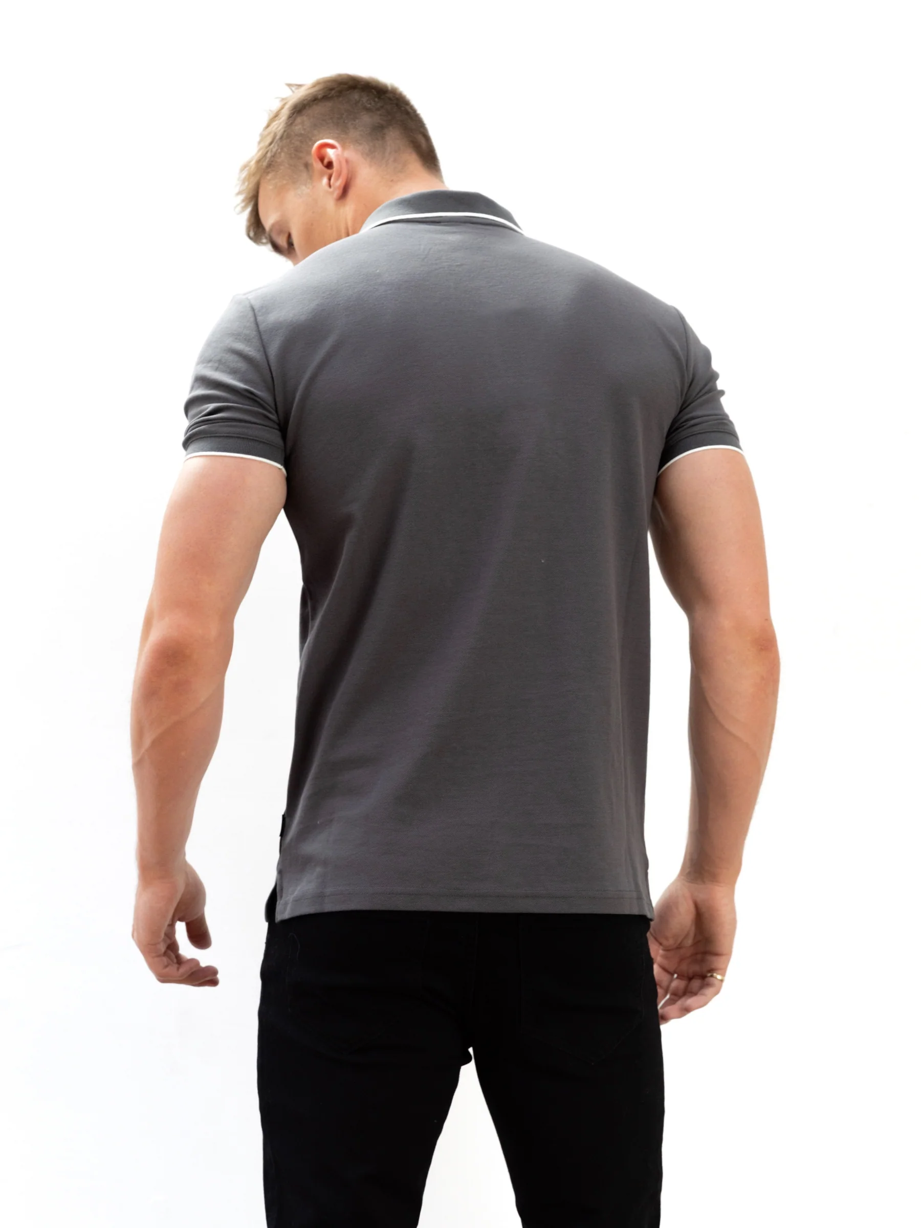 Sonoma Polo Shirt - Charcoal - Image 4