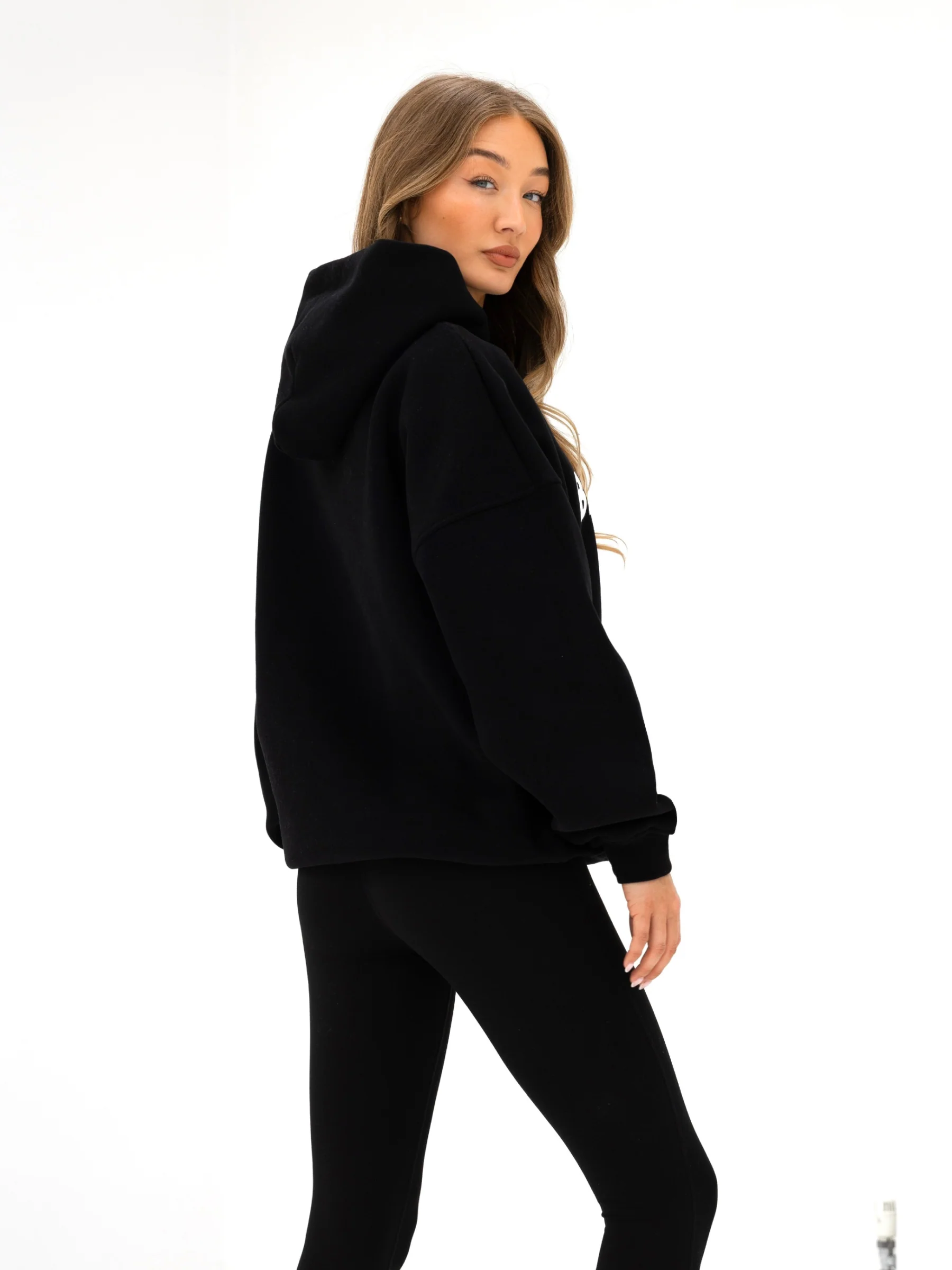 Studio Oversized Hoodie - Black - Image 4