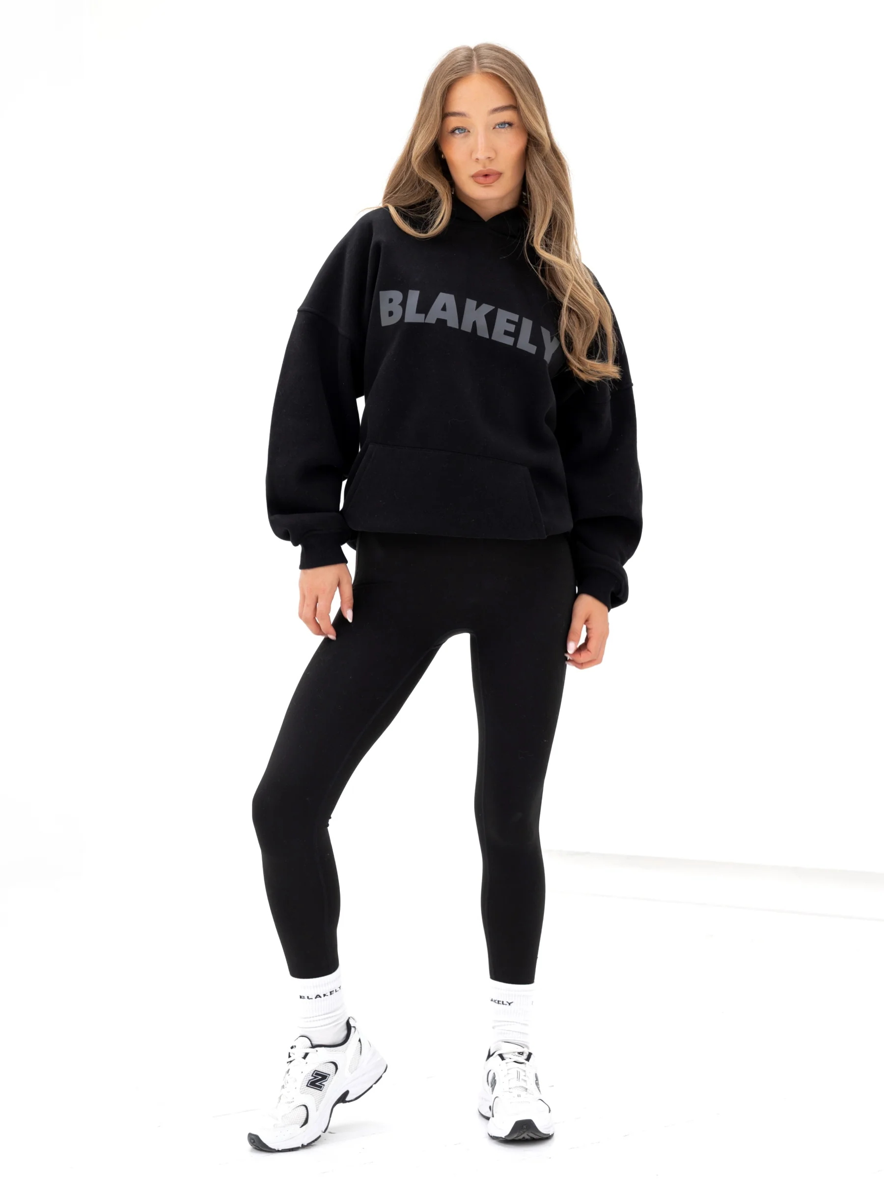 Studio Oversized Hoodie - Tonal Black - Image 3