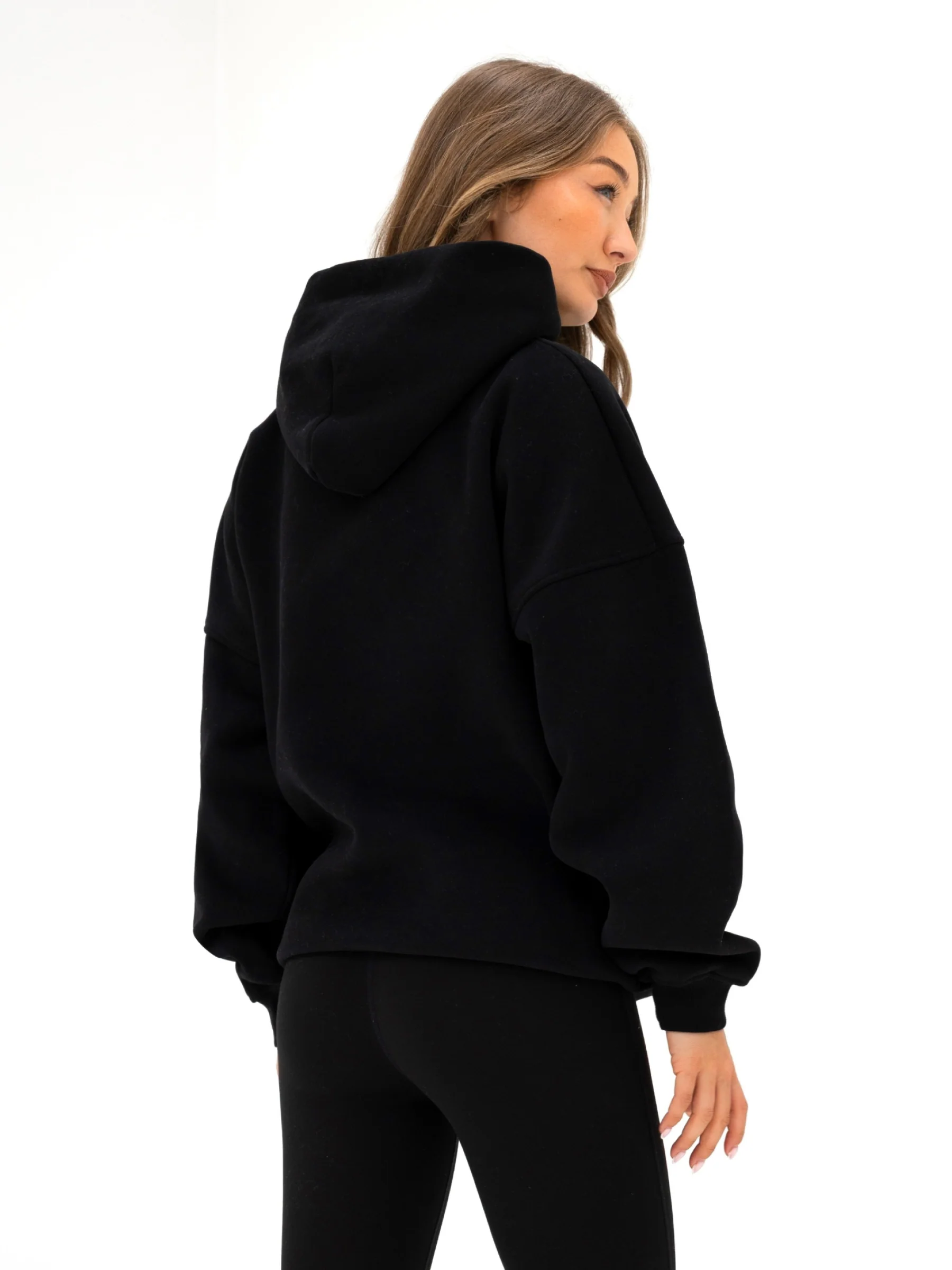 Studio Oversized Hoodie - Tonal Black - Image 4