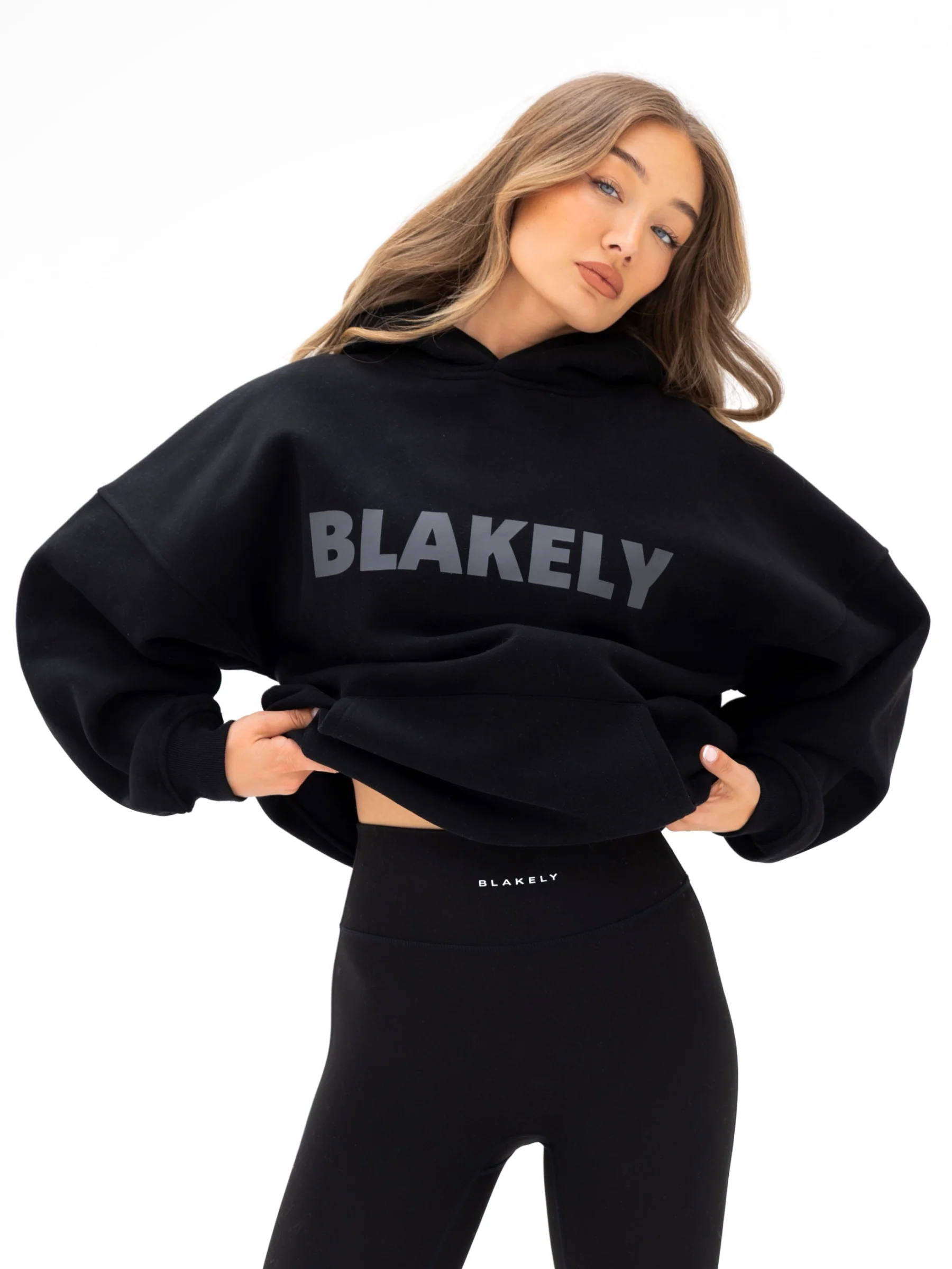 Studio Oversized Hoodie - Tonal Black - Image 5