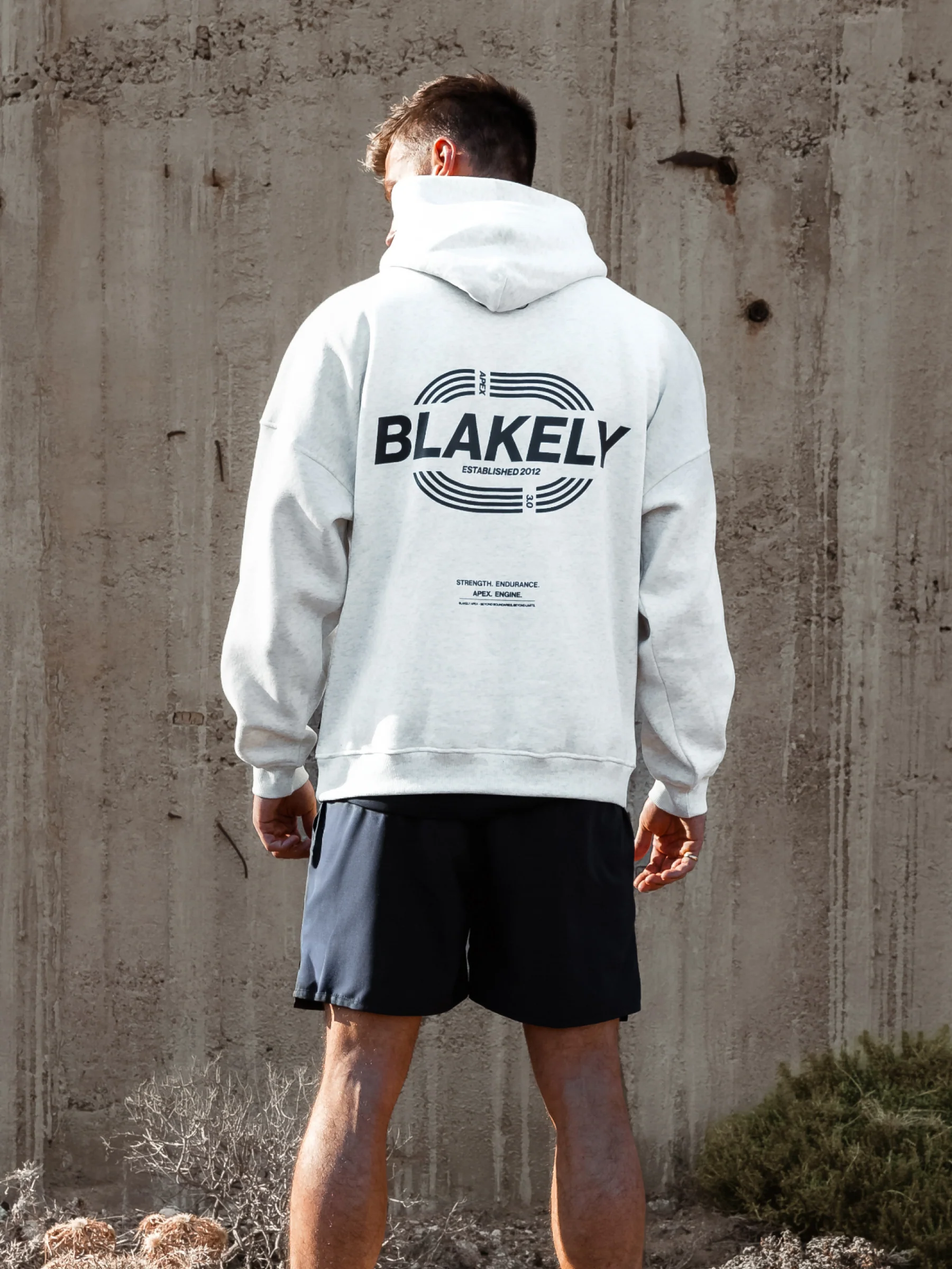 Track Active Hoodie - Marl White - Image 5