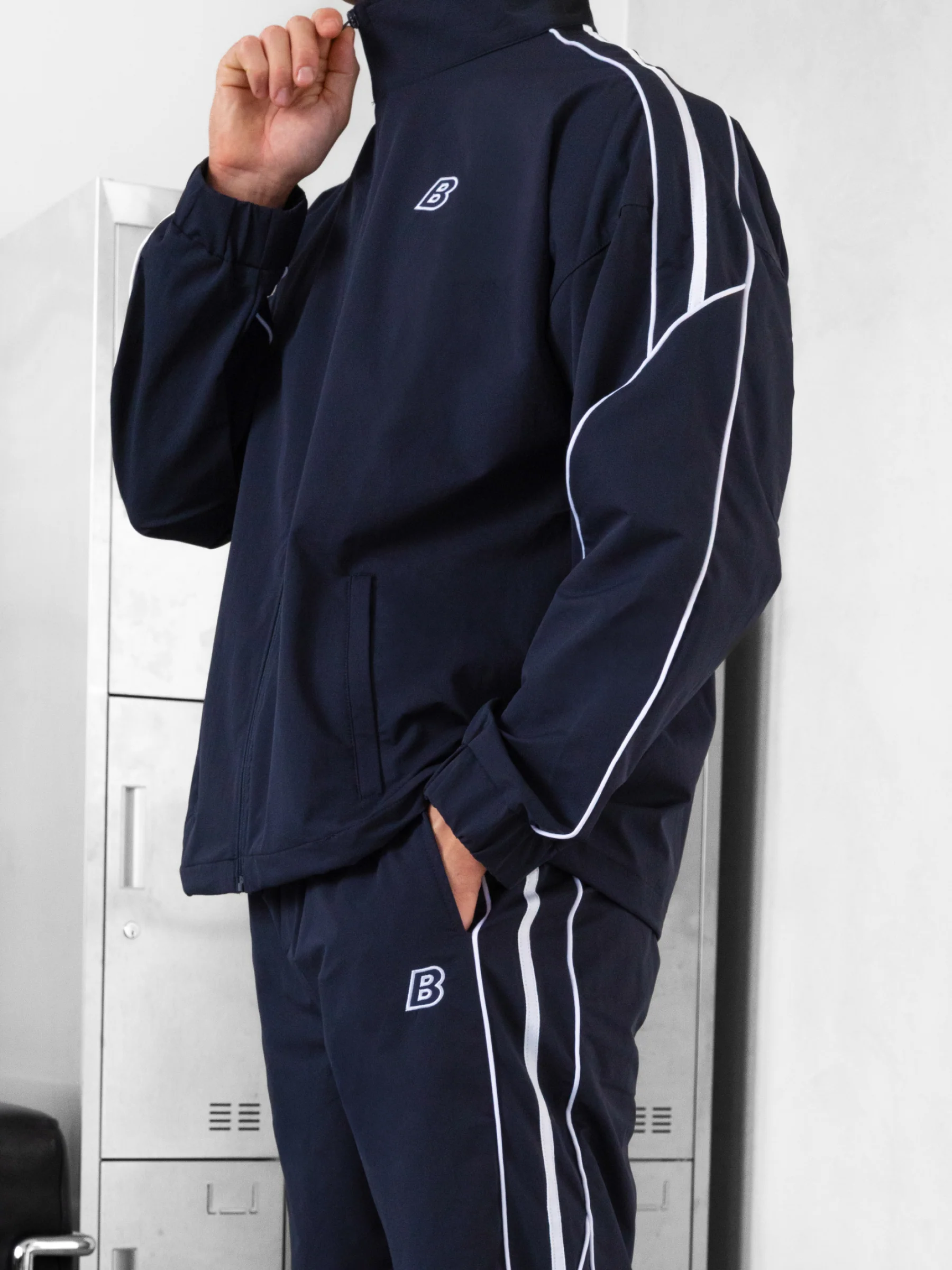 Blakely Track Jacket - True Navy - Image 5