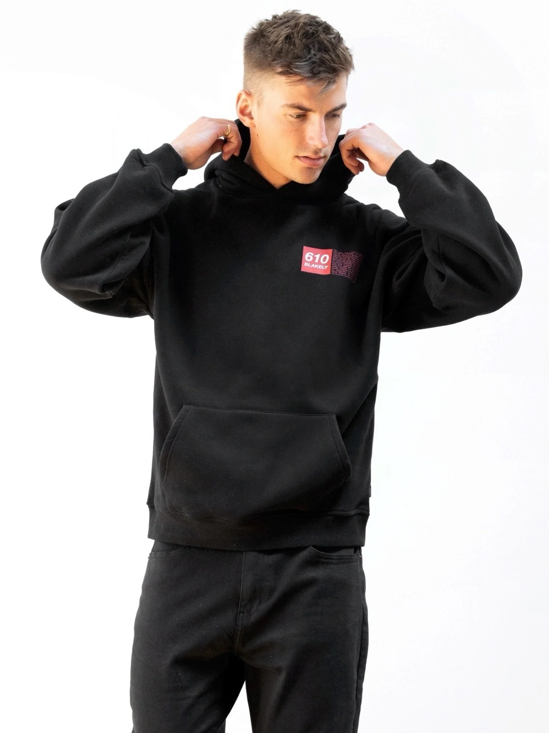 Tribeca 610 Relaxed Hoodie - Black - Image 2