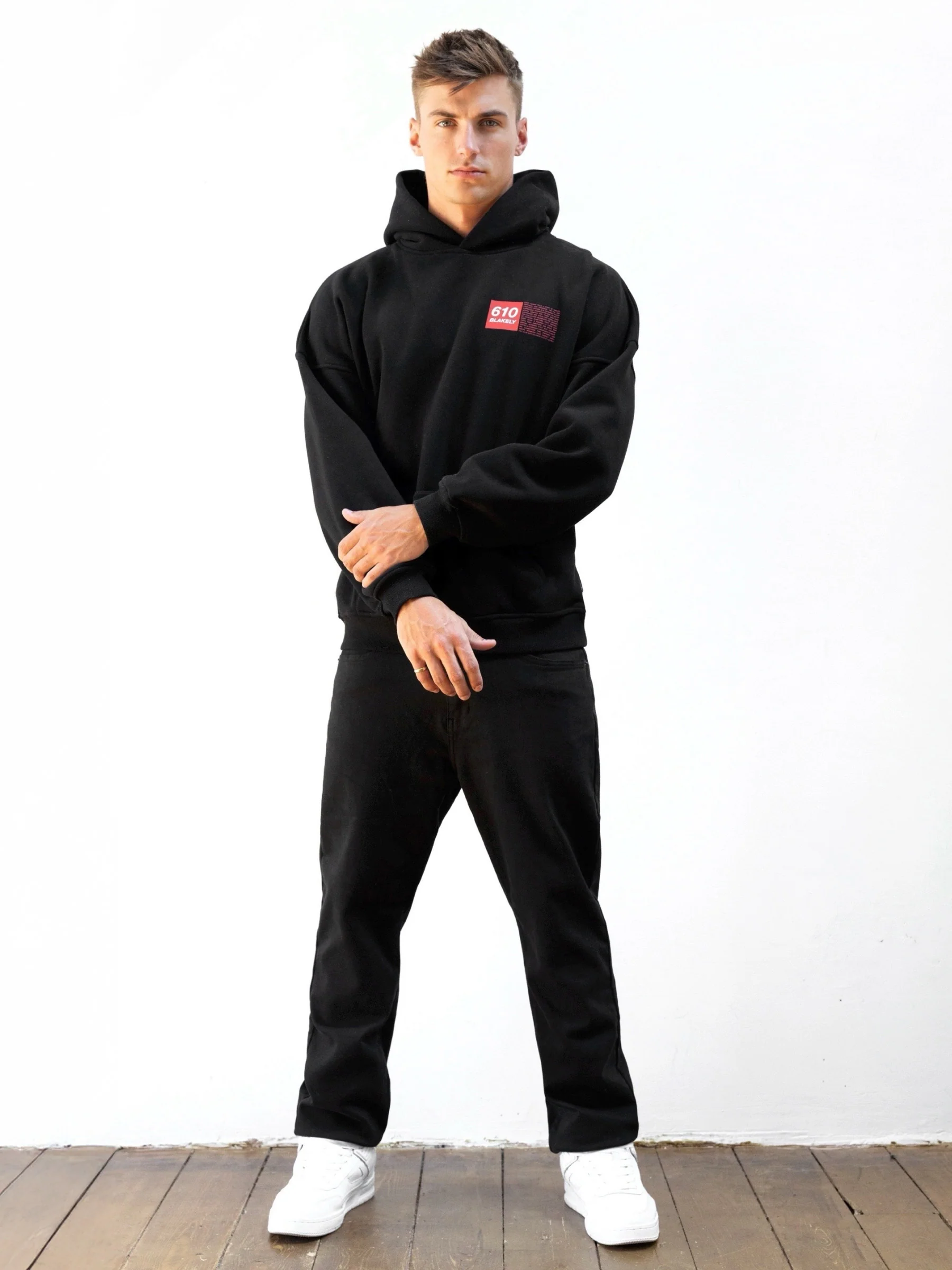 Tribeca 610 Relaxed Hoodie - Black - Image 3