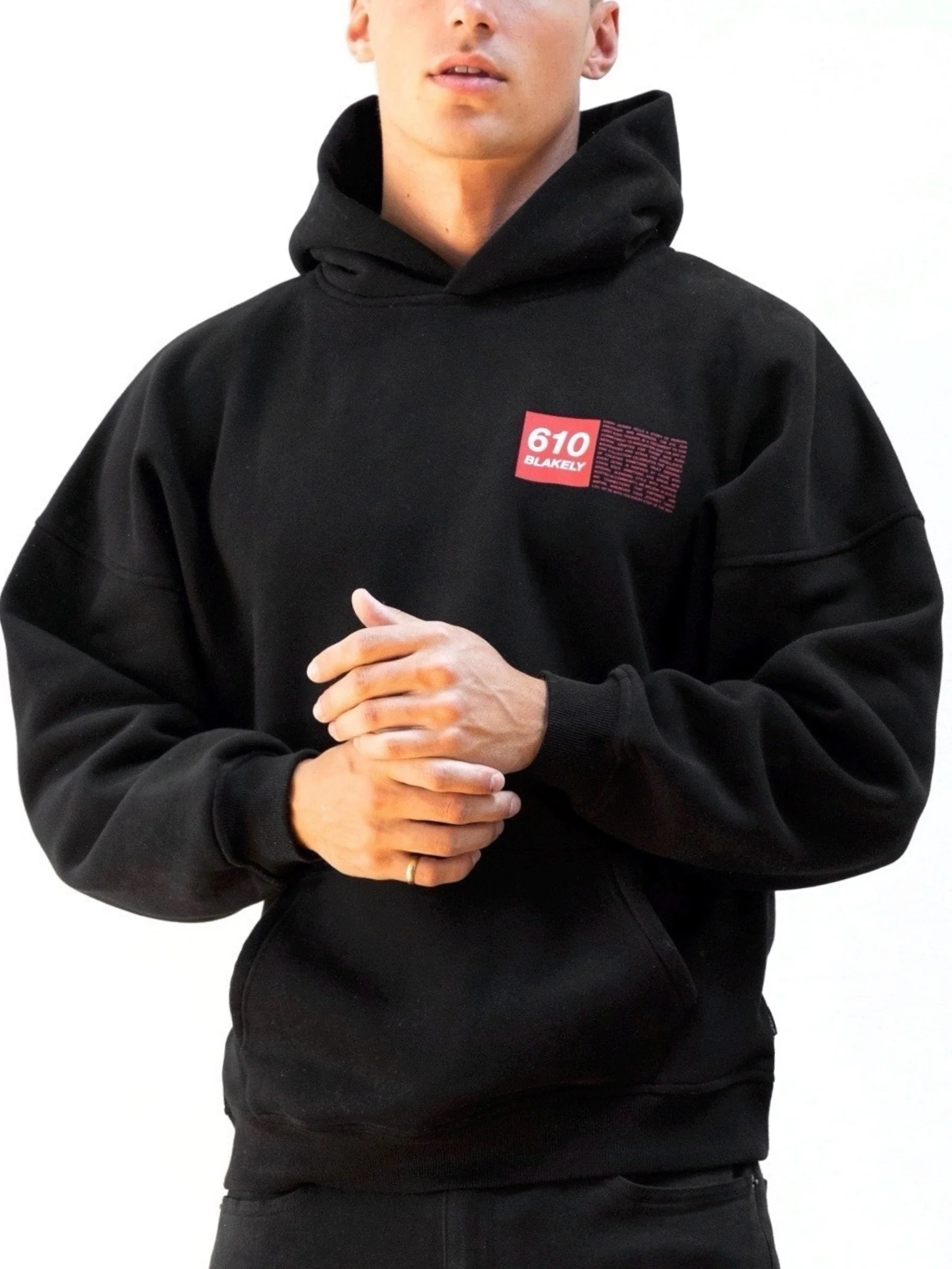 Tribeca 610 Relaxed Hoodie - Black - Image 5